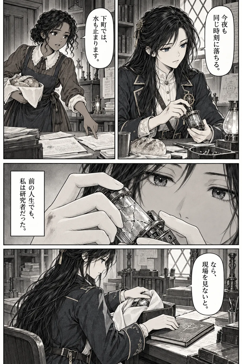 Unexpected encounter in another world, Chapter 1: Beneath the Golden City. Japanese story page 2.