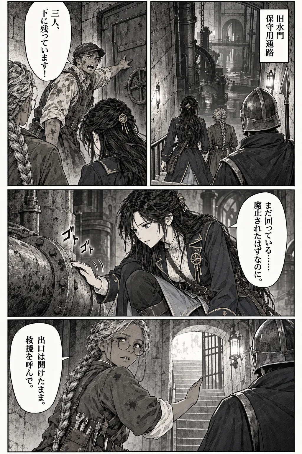 Unexpected encounter in another world, Chapter 1: Beneath the Golden City. Japanese story page 6.