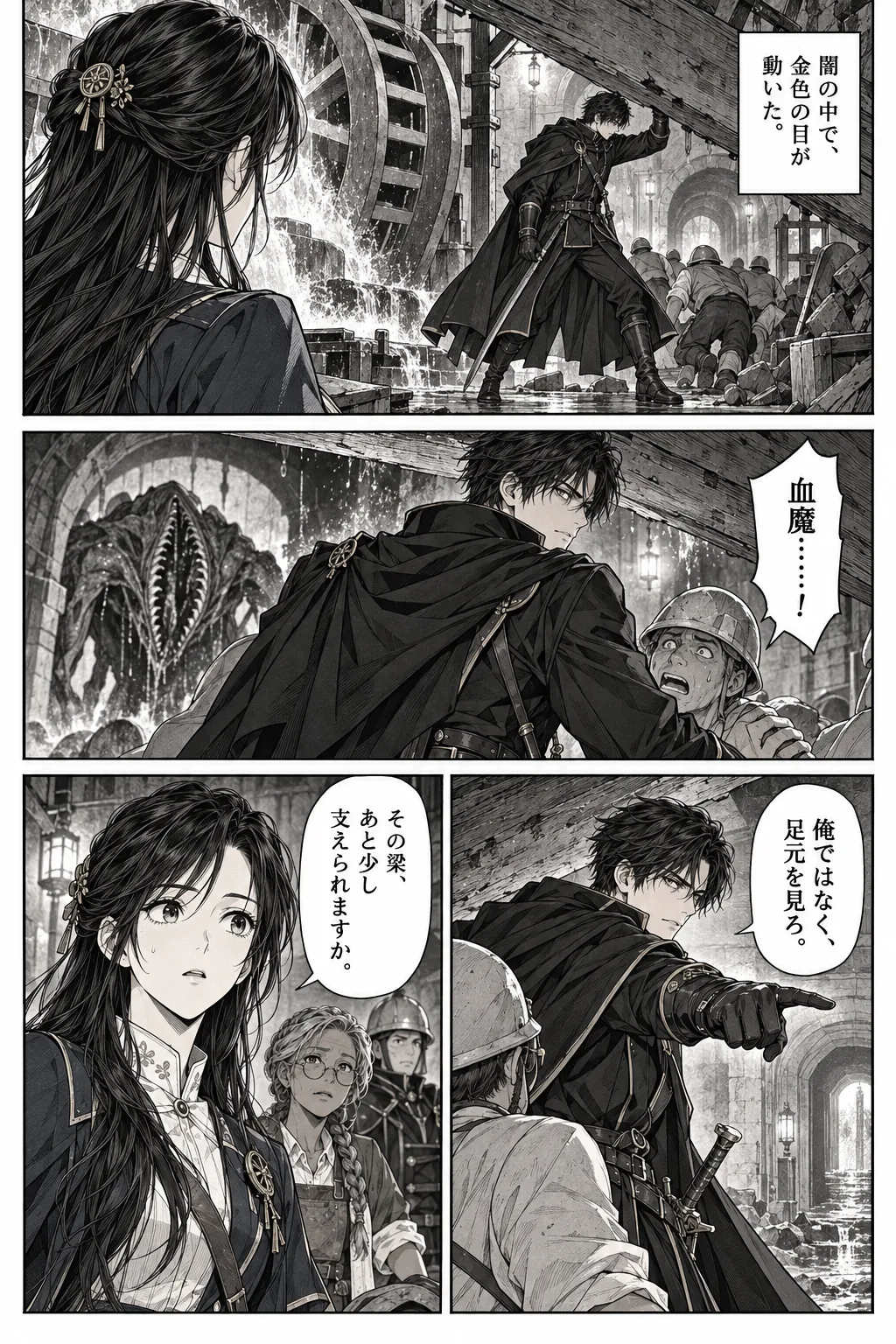 Unexpected encounter in another world, Chapter 1: Beneath the Golden City. Japanese story page 7.