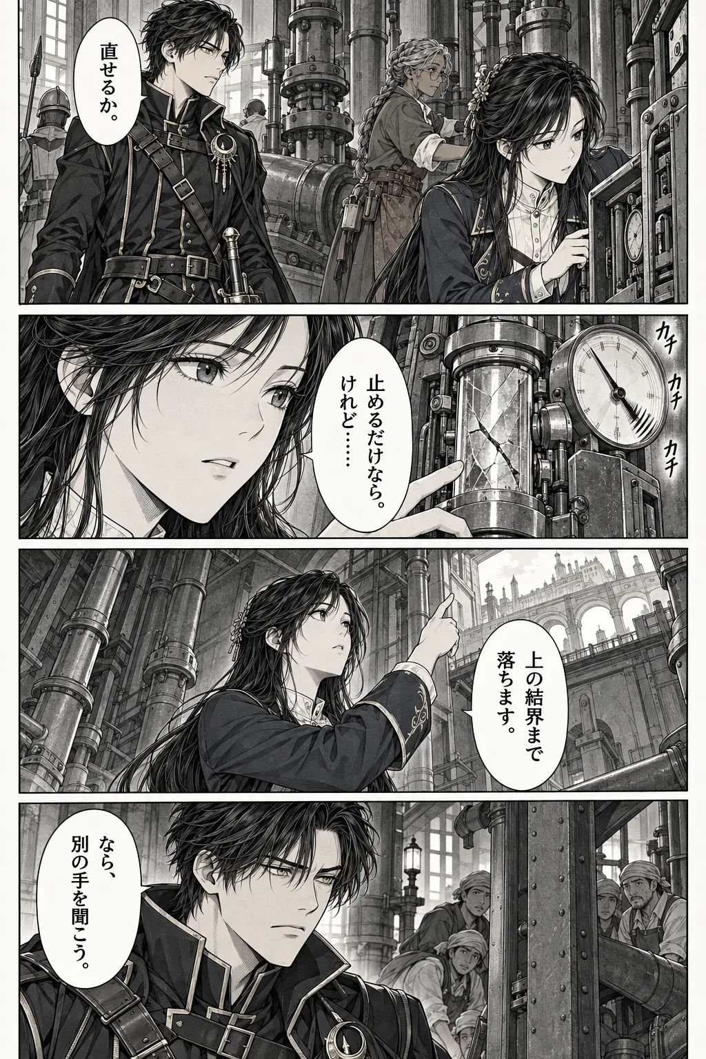 Unexpected encounter in another world, Chapter 1: Beneath the Golden City. Japanese story page 8.