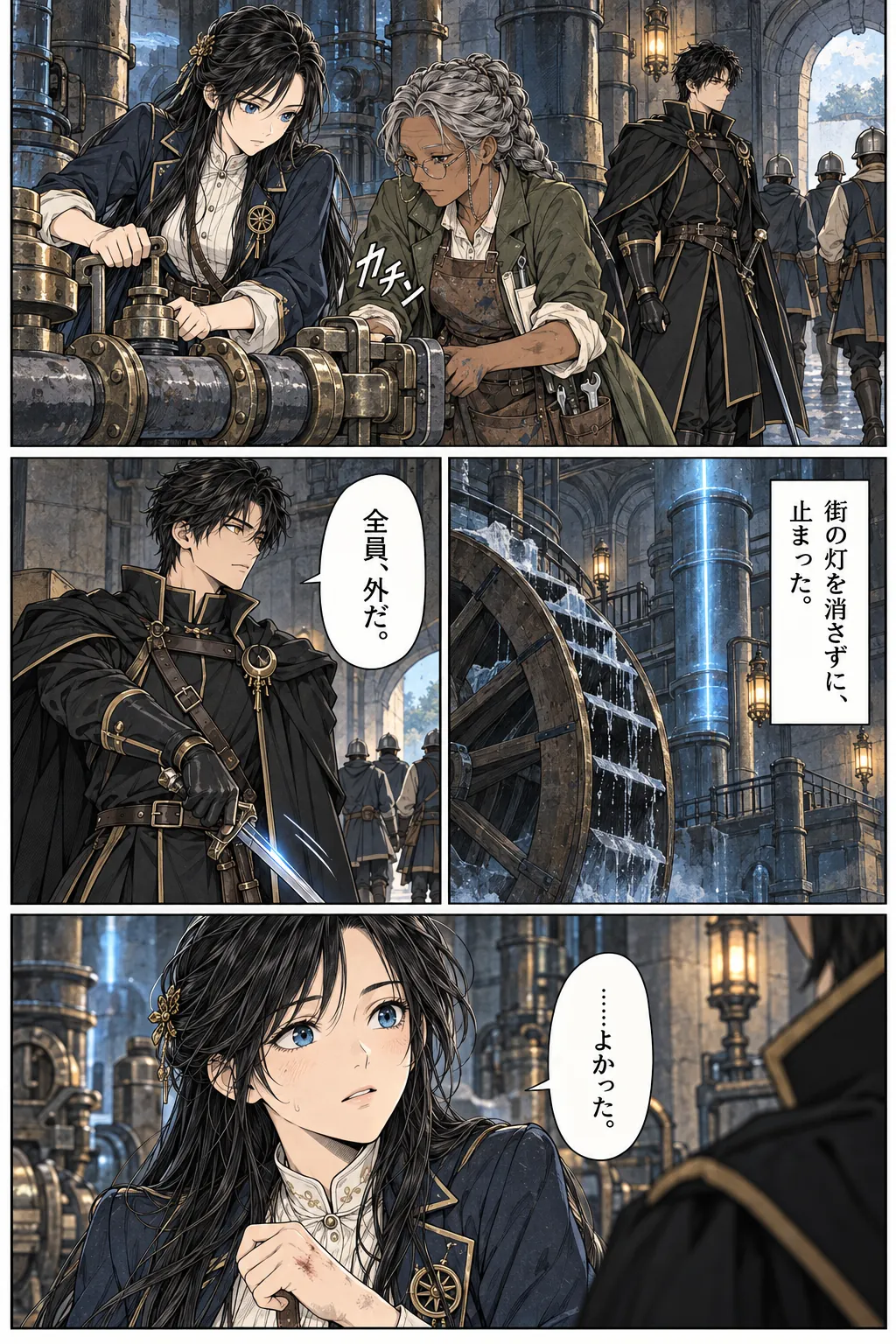 Unexpected encounter in another world, Chapter 1: Beneath the Golden City. Japanese story page 17.
