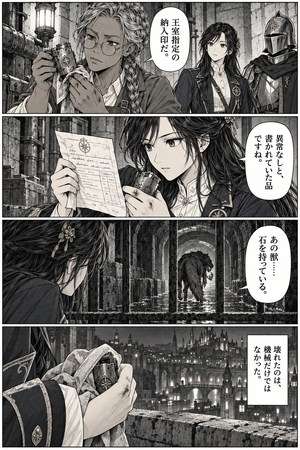 Unexpected encounter in another world, Chapter 1: Beneath the Golden City. Japanese story page 20.