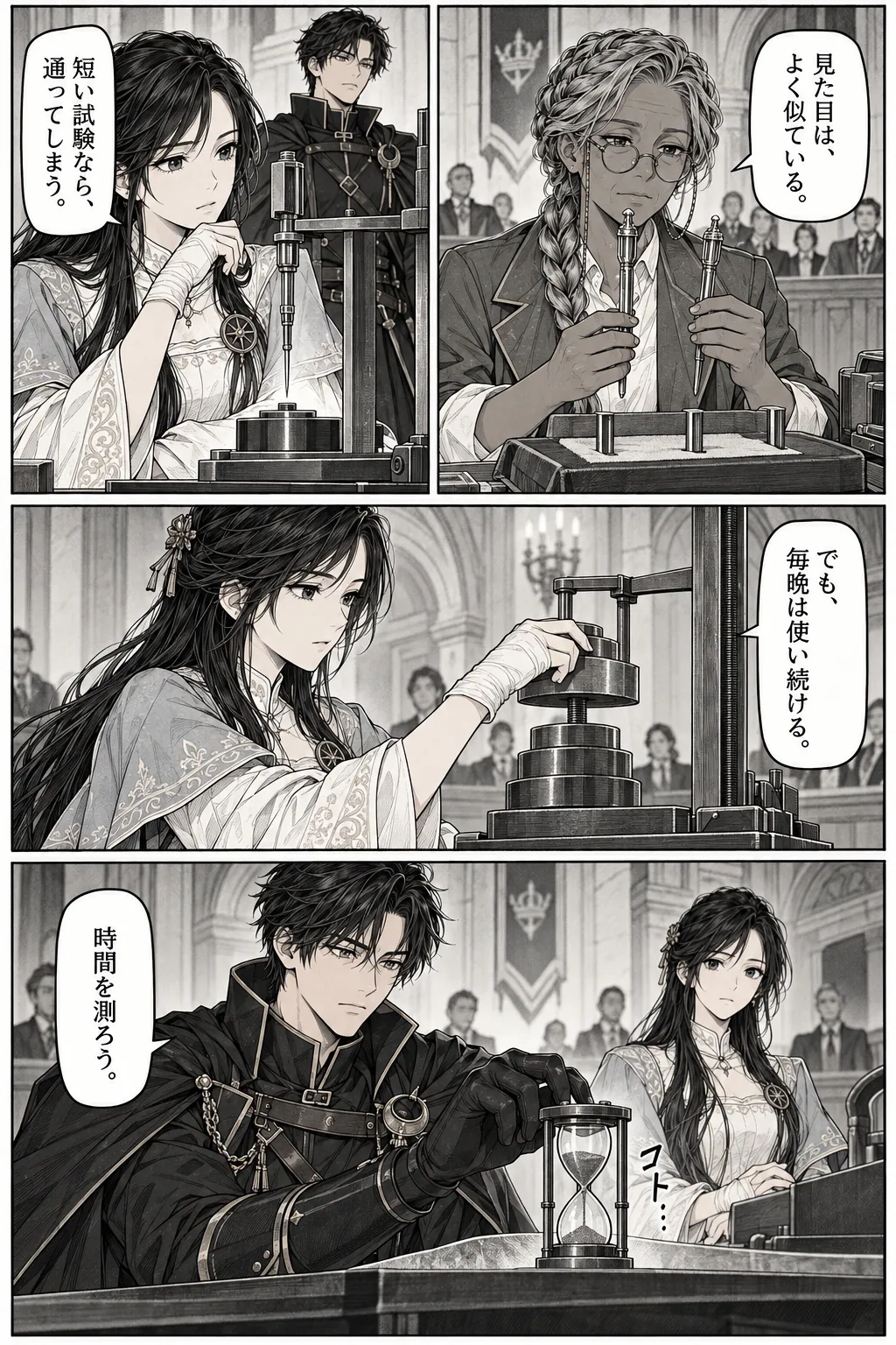 Unexpected encounter in another world, Chapter 2: The Prince at the Hearing. Japanese story page 14.