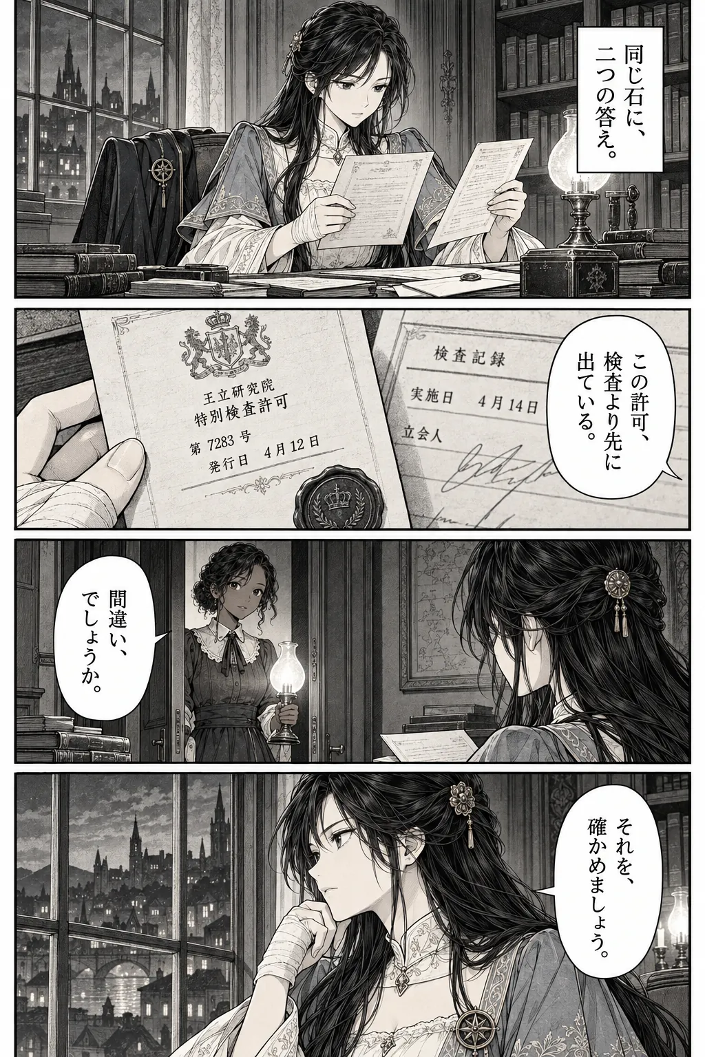 Unexpected encounter in another world, Chapter 2: The Prince at the Hearing. Japanese story page 20.