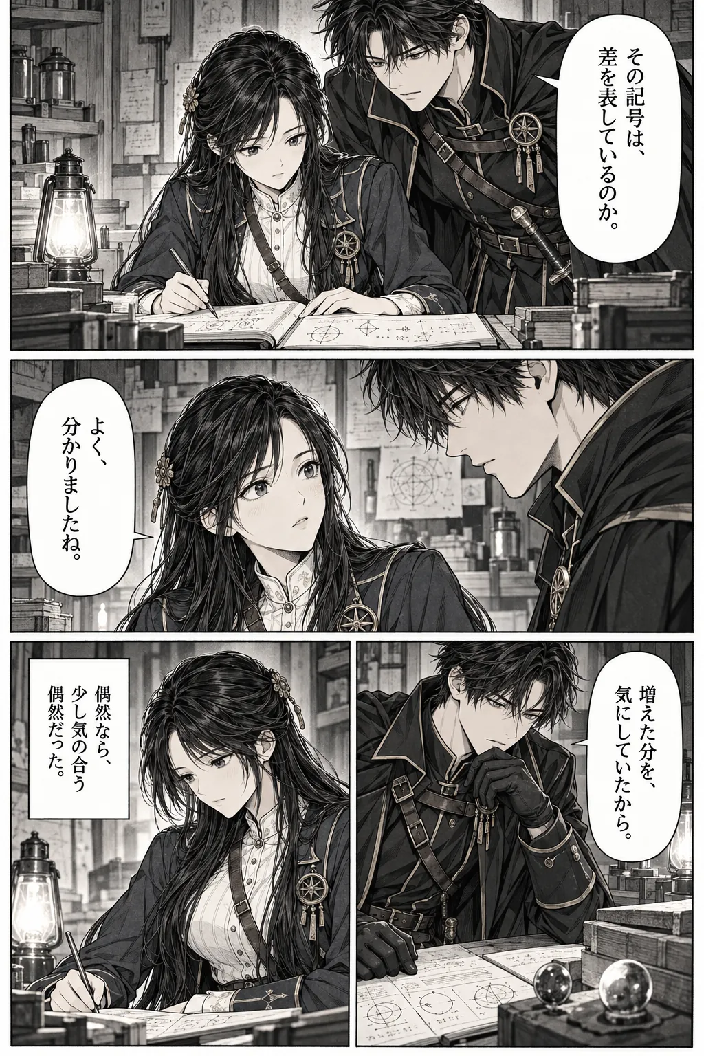 Unexpected encounter in another world, Chapter 3: The First Repair. Japanese story page 11.