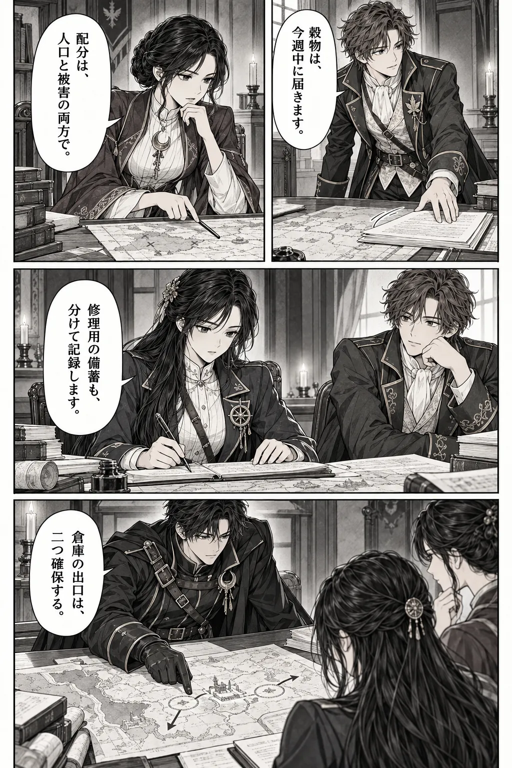 Unexpected encounter in another world, Chapter 4: Guests with Different Intentions. Japanese story page 6.
