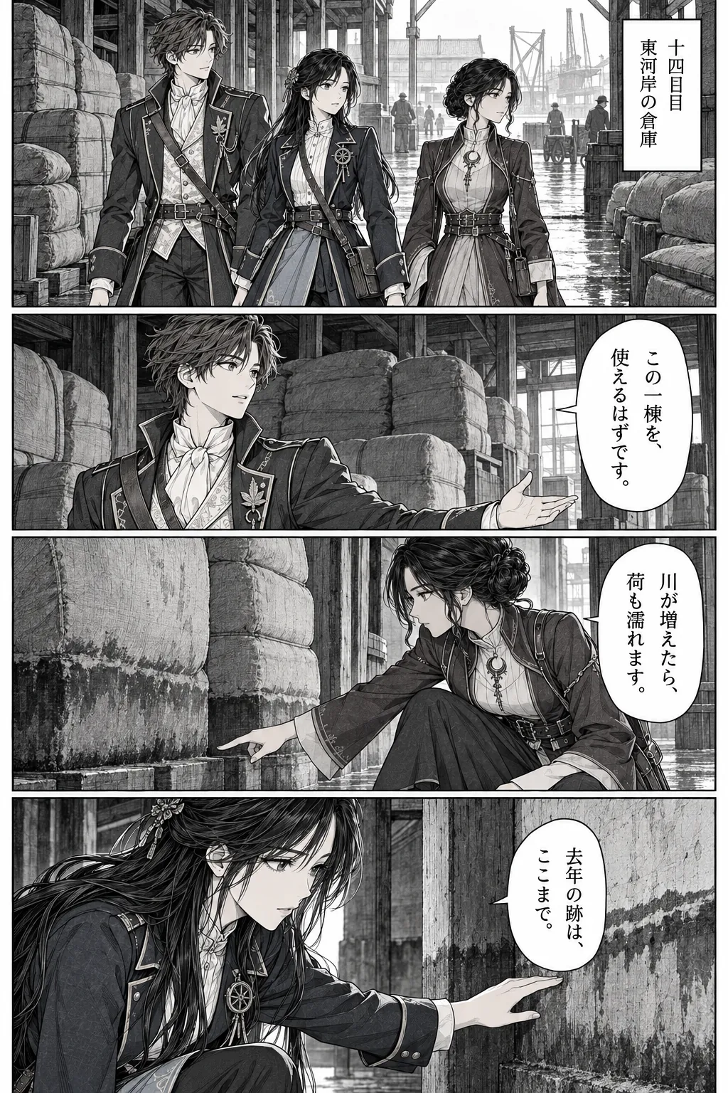 Unexpected encounter in another world, Chapter 4: Guests with Different Intentions. Japanese story page 8.
