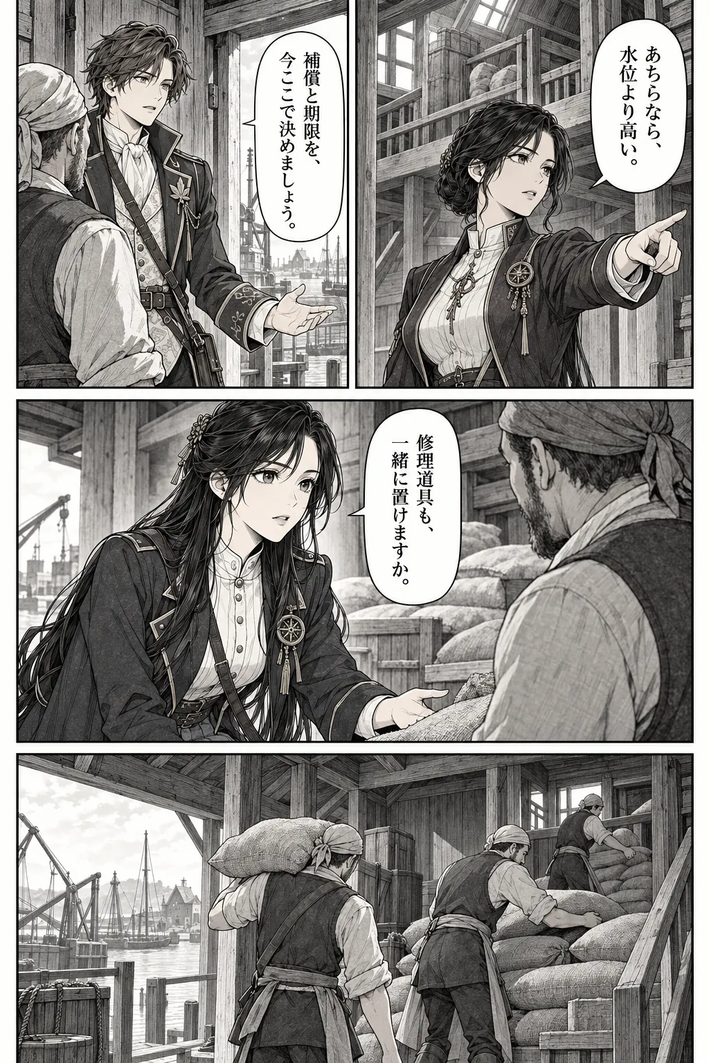 Unexpected encounter in another world, Chapter 4: Guests with Different Intentions. Japanese story page 10.
