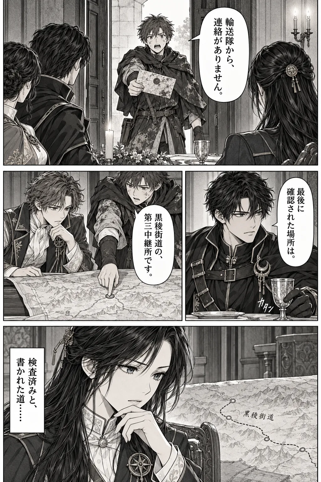 Unexpected encounter in another world, Chapter 4: Guests with Different Intentions. Japanese story page 17.