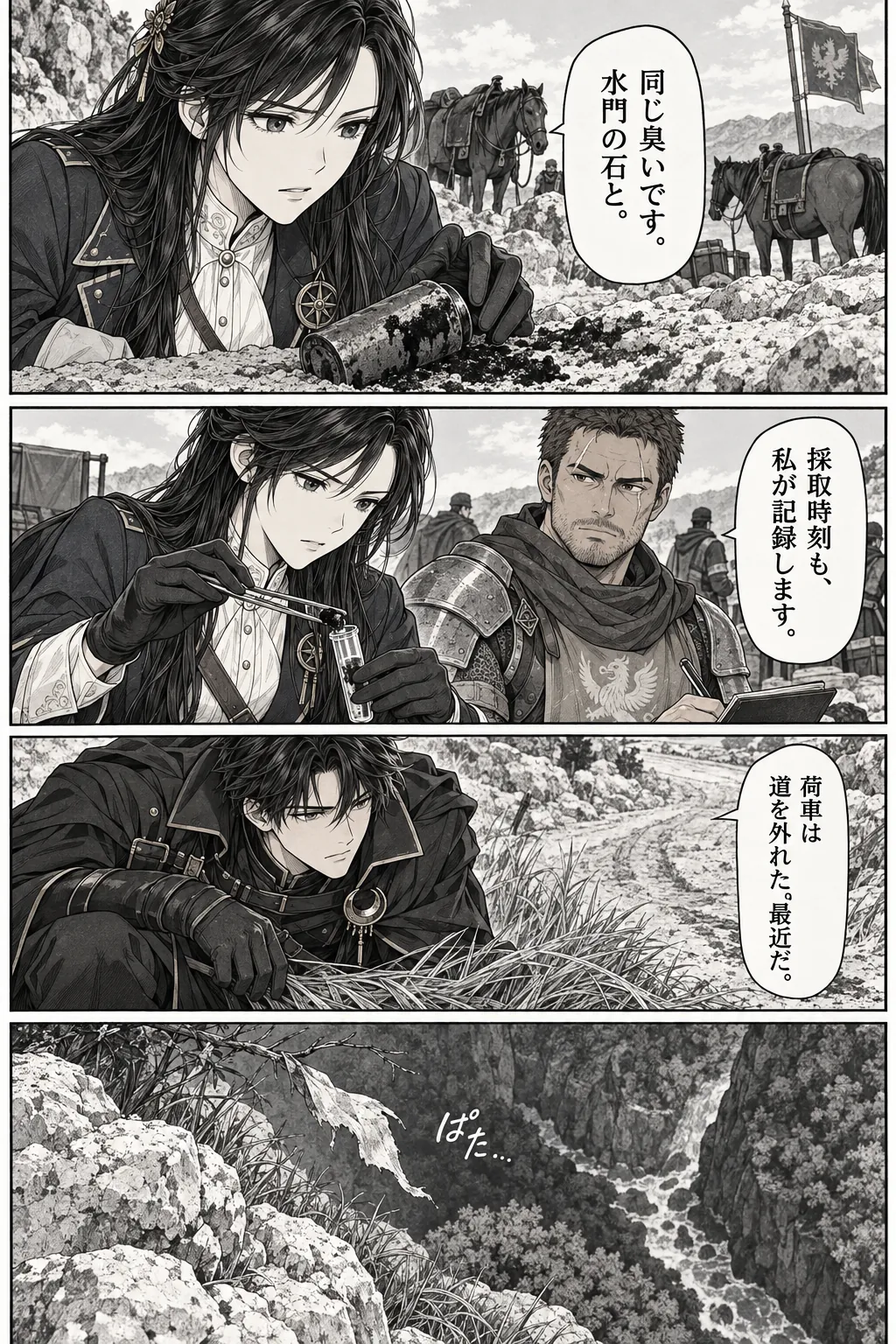 Unexpected encounter in another world, Chapter 5: The Road of Broken Wards. Japanese story page 4.