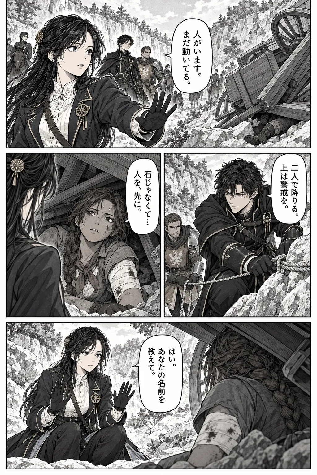 Unexpected encounter in another world, Chapter 5: The Road of Broken Wards. Japanese story page 5.