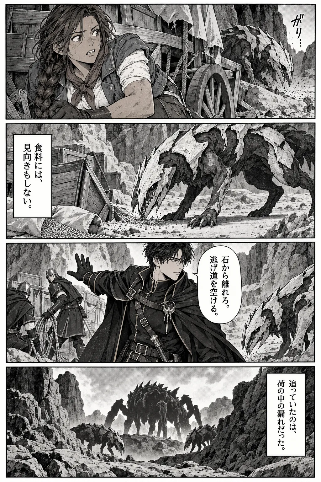 Unexpected encounter in another world, Chapter 5: The Road of Broken Wards. Japanese story page 7.