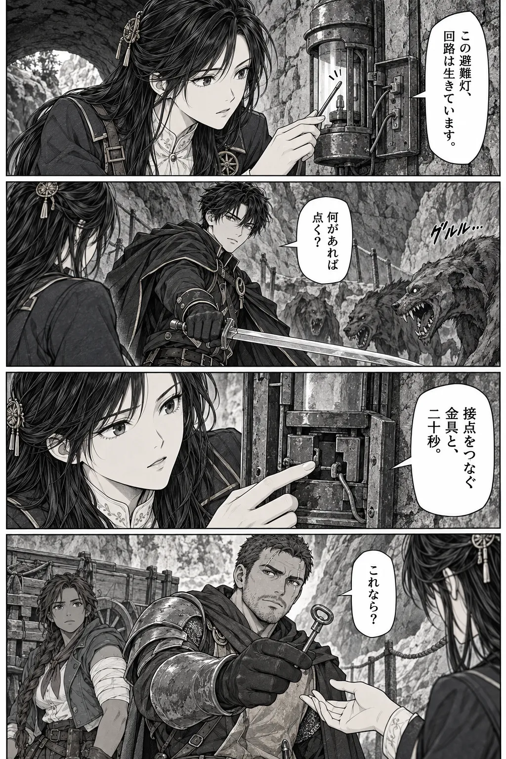 Unexpected encounter in another world, Chapter 5: The Road of Broken Wards. Japanese story page 8.
