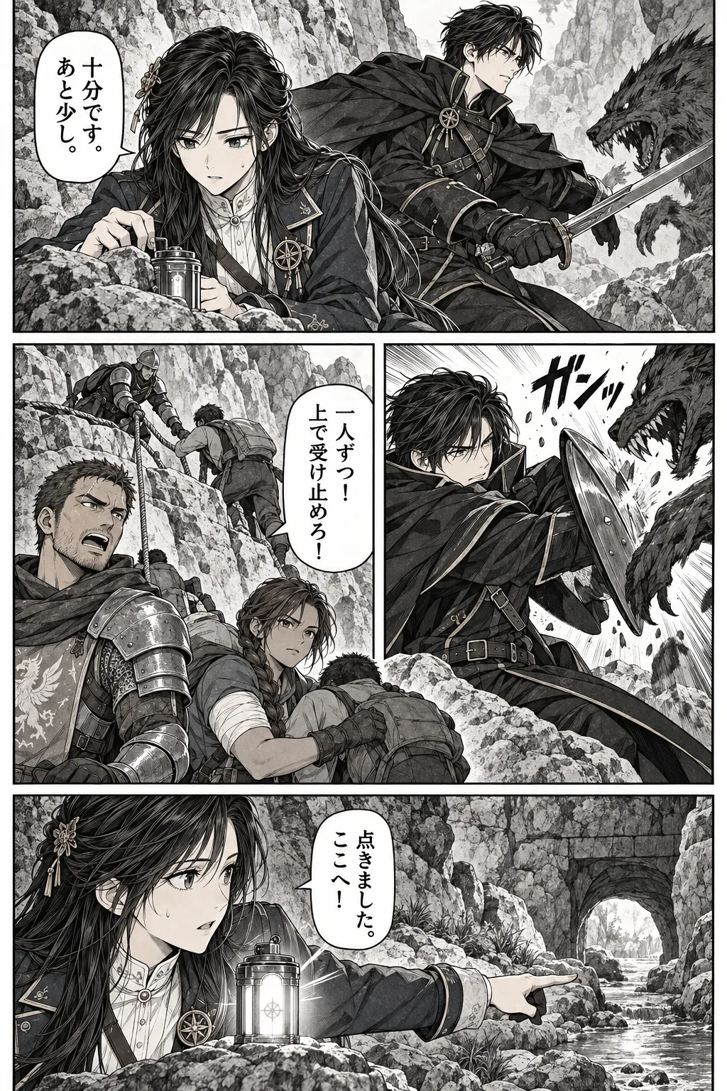 Unexpected encounter in another world, Chapter 5: The Road of Broken Wards. Japanese story page 9.