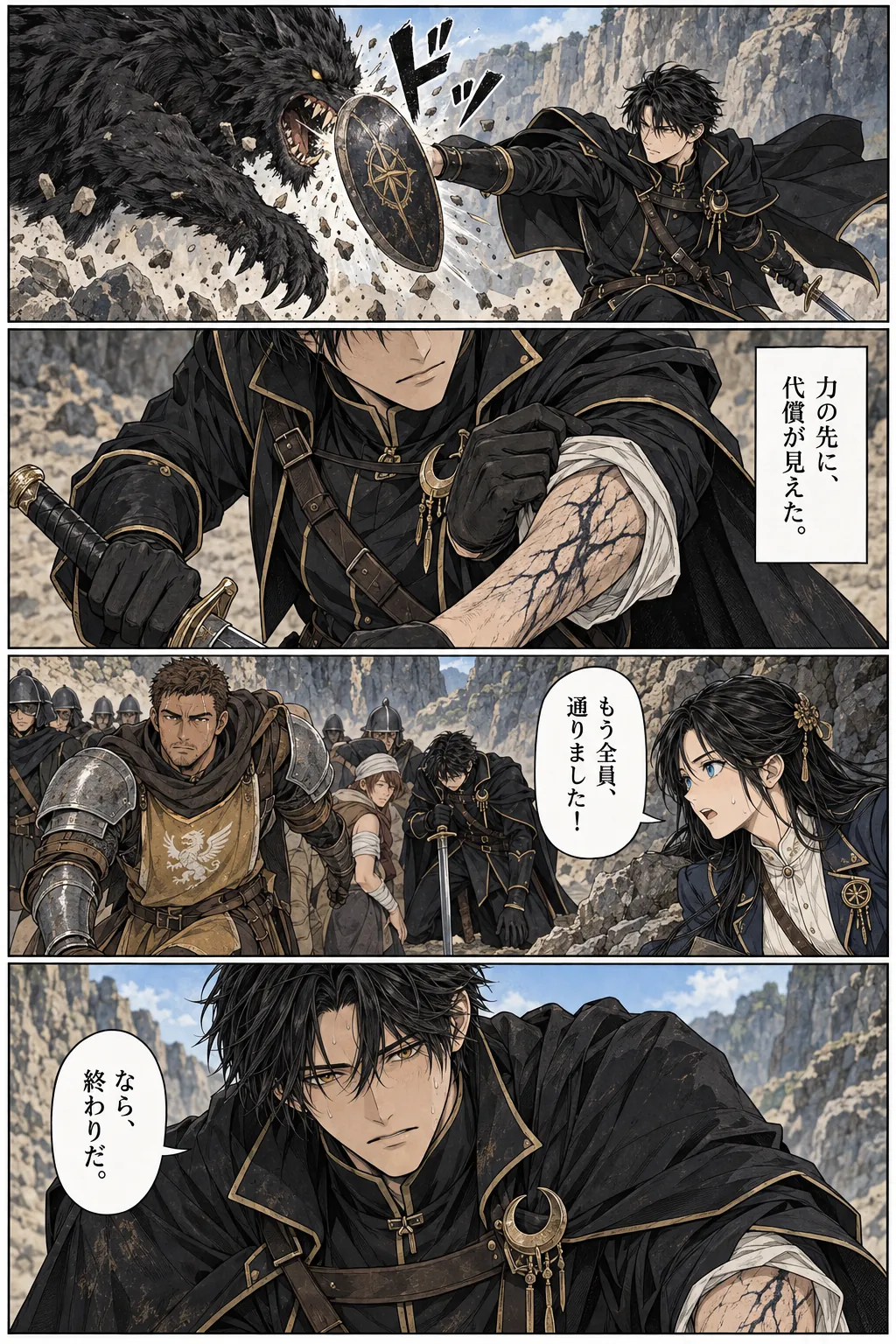 Unexpected encounter in another world, Chapter 5: The Road of Broken Wards. Japanese story page 12.