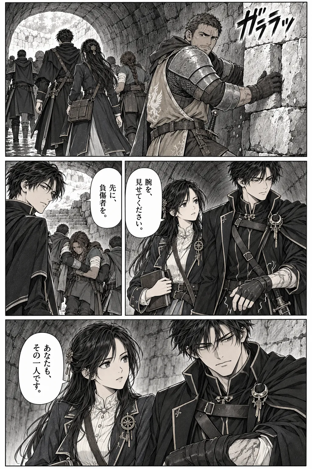 Unexpected encounter in another world, Chapter 5: The Road of Broken Wards. Japanese story page 13.