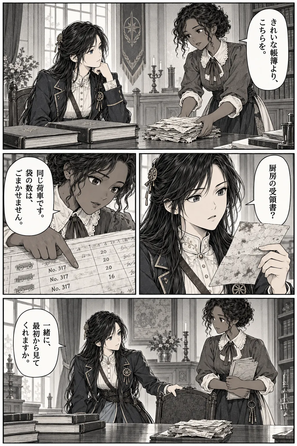 Unexpected encounter in another world, Chapter 6: What the Records Omit. Japanese story page 1.