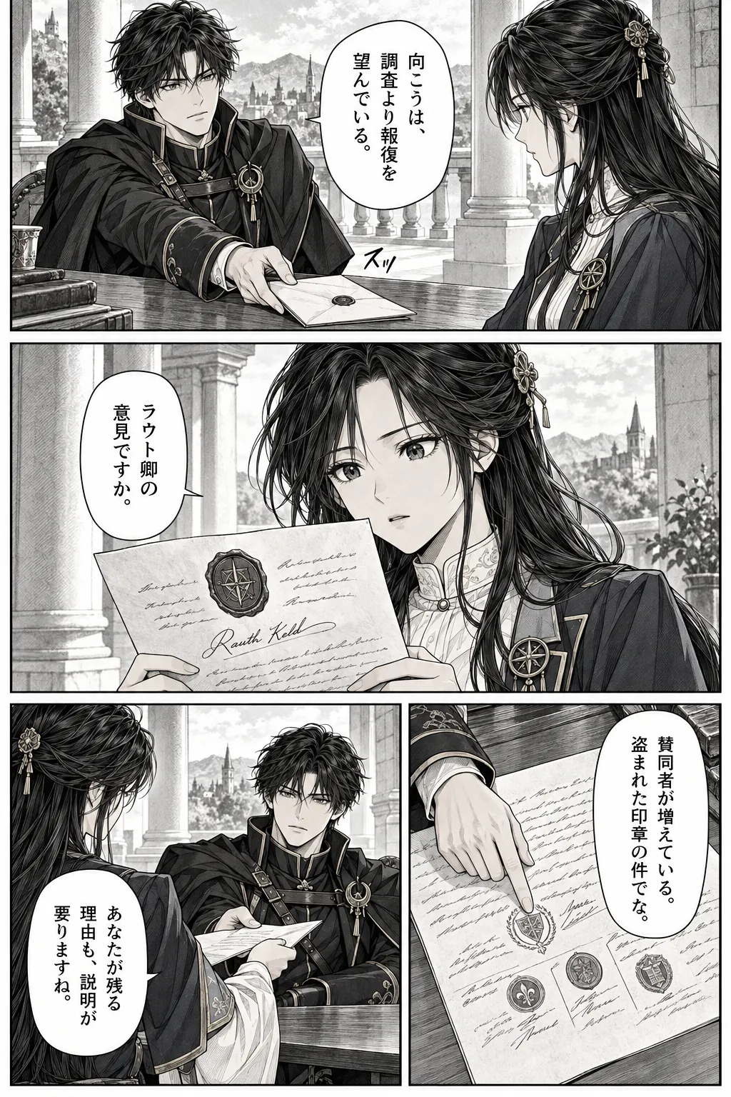 Unexpected encounter in another world, Chapter 6: What the Records Omit. Japanese story page 7.