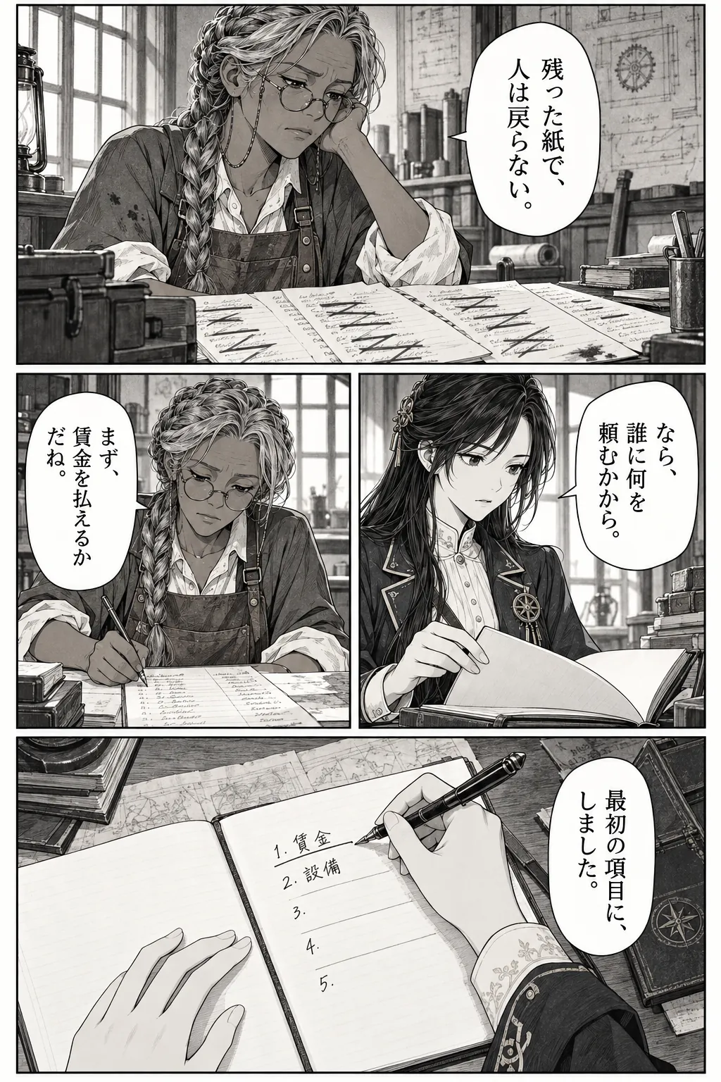 Unexpected encounter in another world, Chapter 6: What the Records Omit. Japanese story page 13.