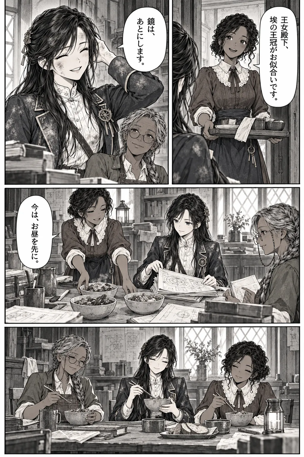 Unexpected encounter in another world, Chapter 6: What the Records Omit. Japanese story page 14.