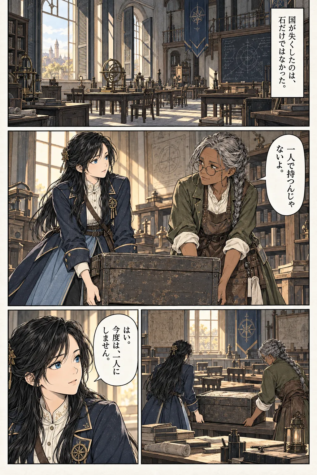 Unexpected encounter in another world, Chapter 6: What the Records Omit. Japanese story page 15.