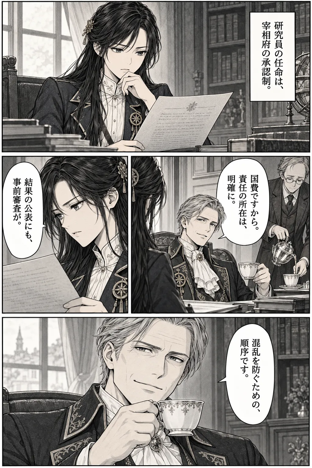 Unexpected encounter in another world, Chapter 6: What the Records Omit. Japanese story page 17.