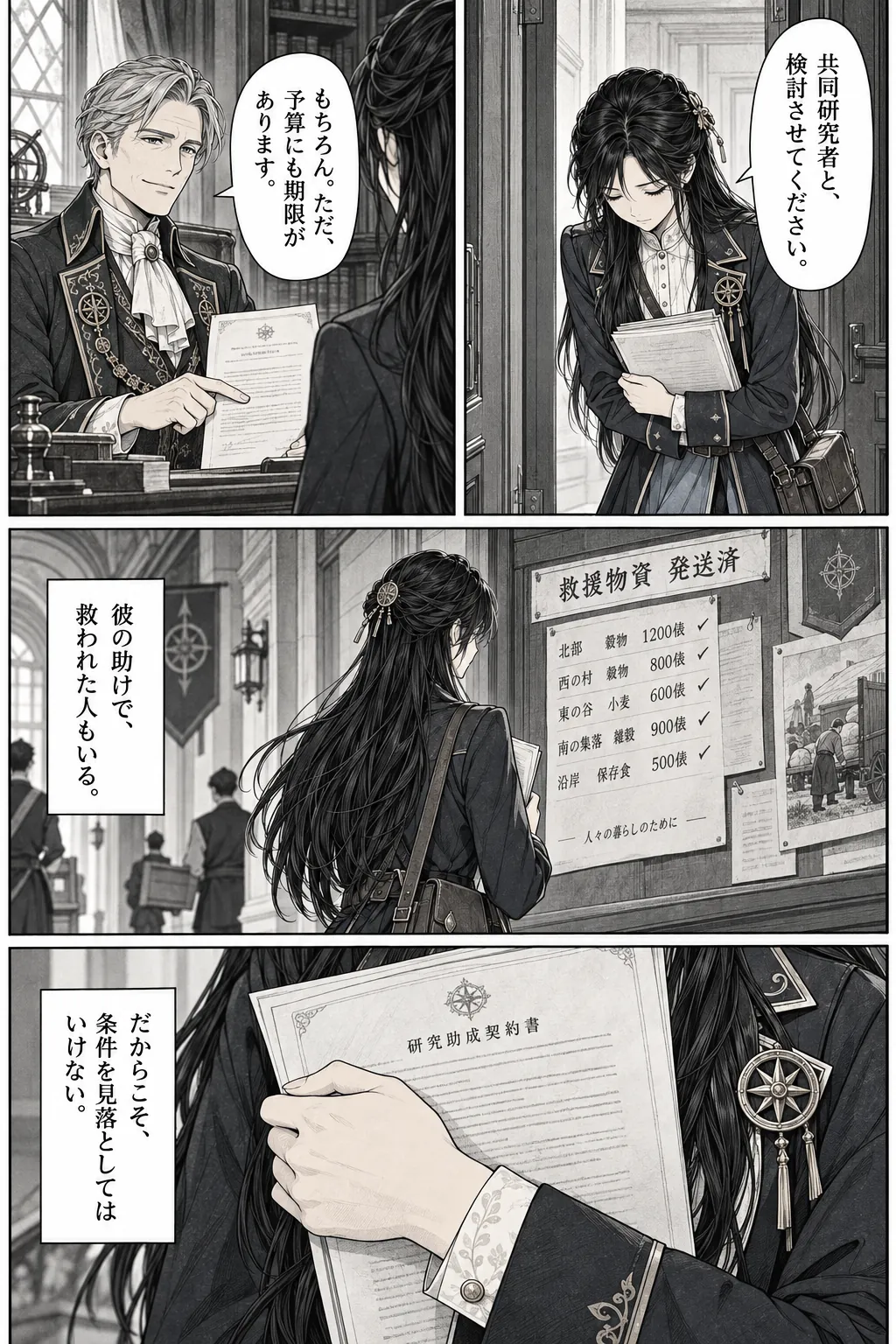Unexpected encounter in another world, Chapter 6: What the Records Omit. Japanese story page 18.