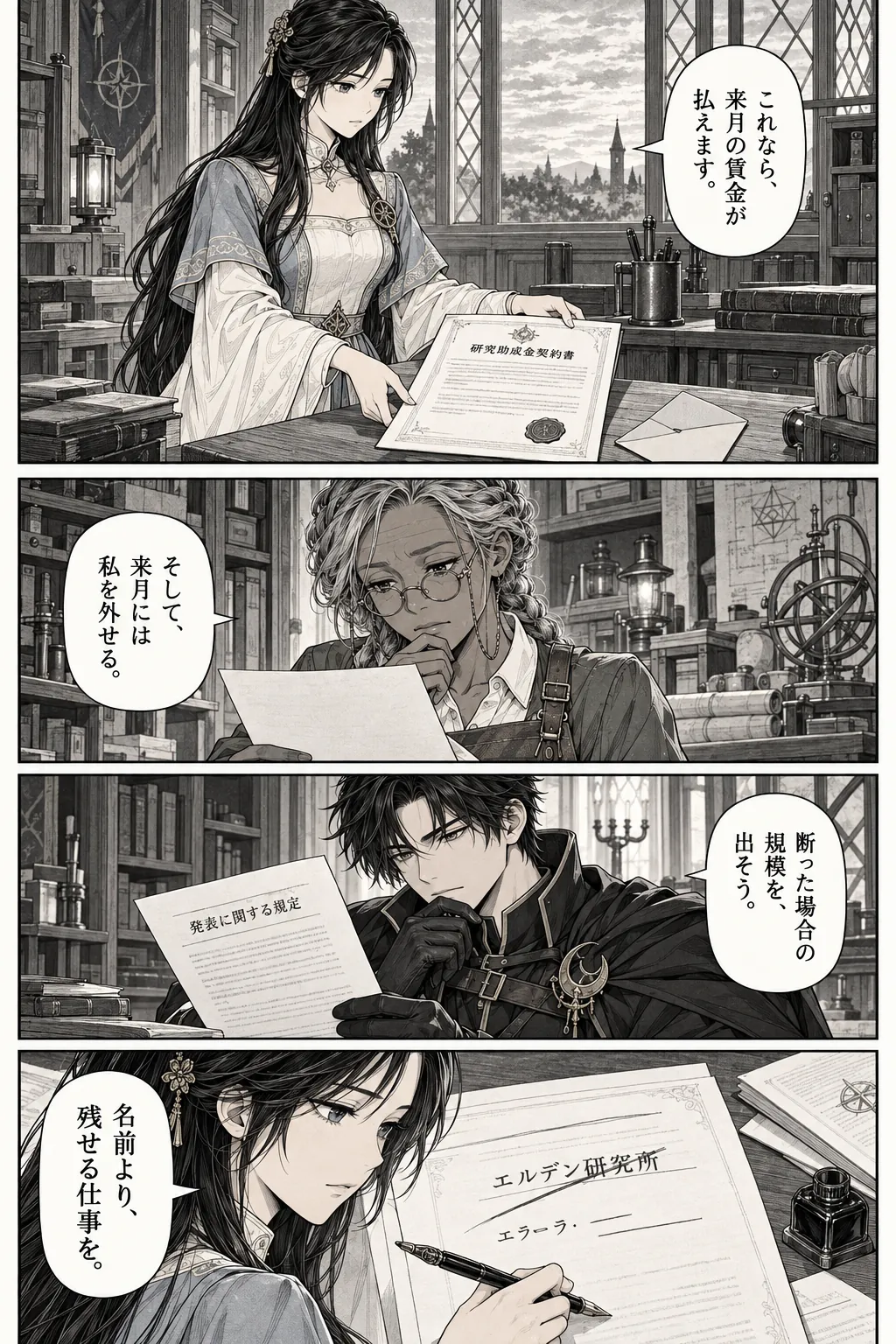Unexpected encounter in another world, Chapter 6: What the Records Omit. Japanese story page 19.