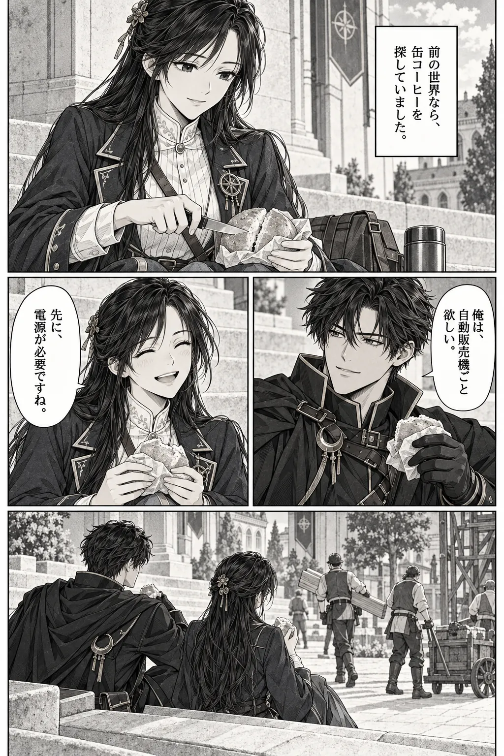 Unexpected encounter in another world, Chapter 7: A World We Both Lost. Japanese story page 17.