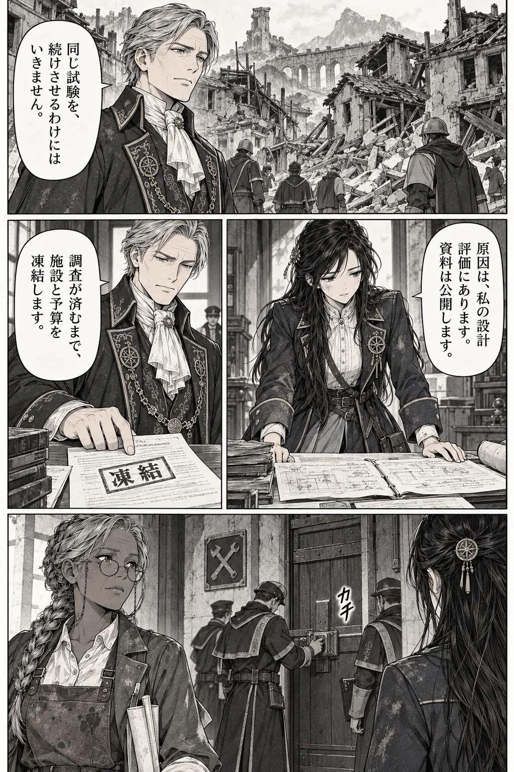 Unexpected encounter in another world, Chapter 8: The Cost of Being Right. Japanese story page 17.