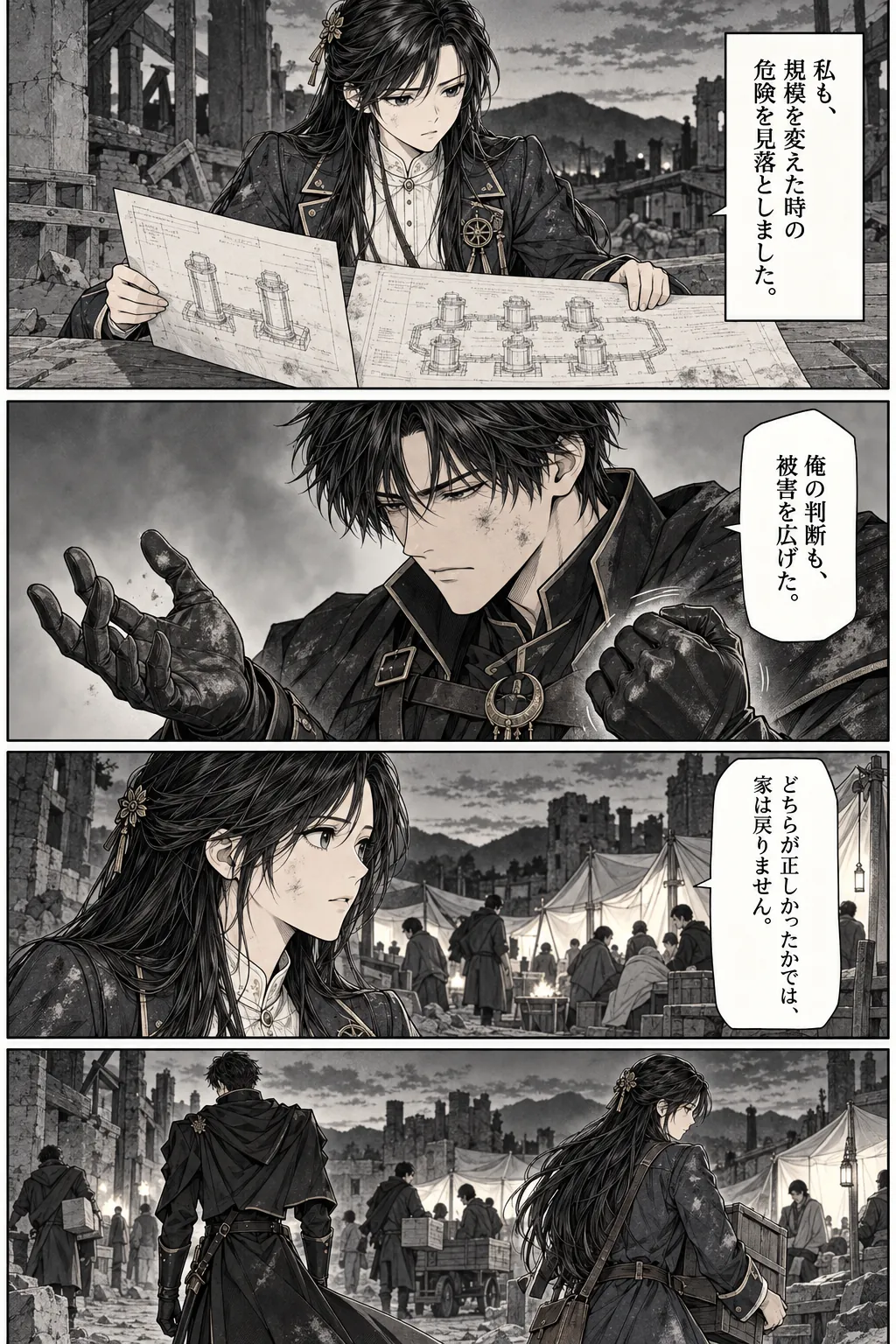 Unexpected encounter in another world, Chapter 8: The Cost of Being Right. Japanese story page 19.