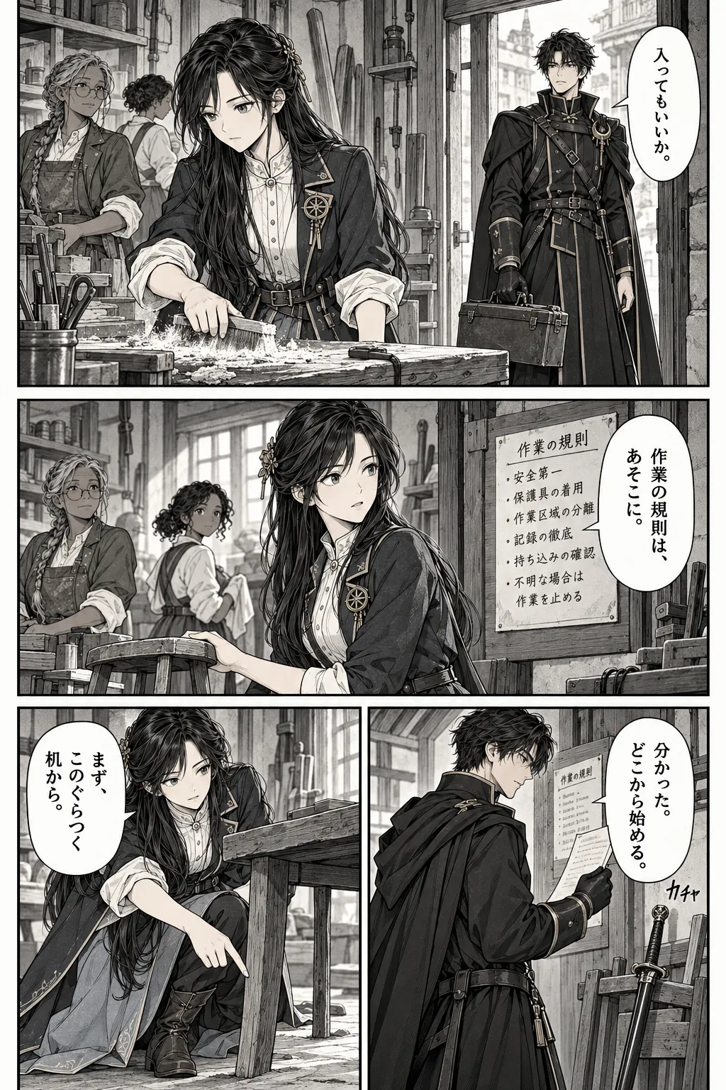 Unexpected encounter in another world, Chapter 9: Without the Palace. Japanese story page 3.