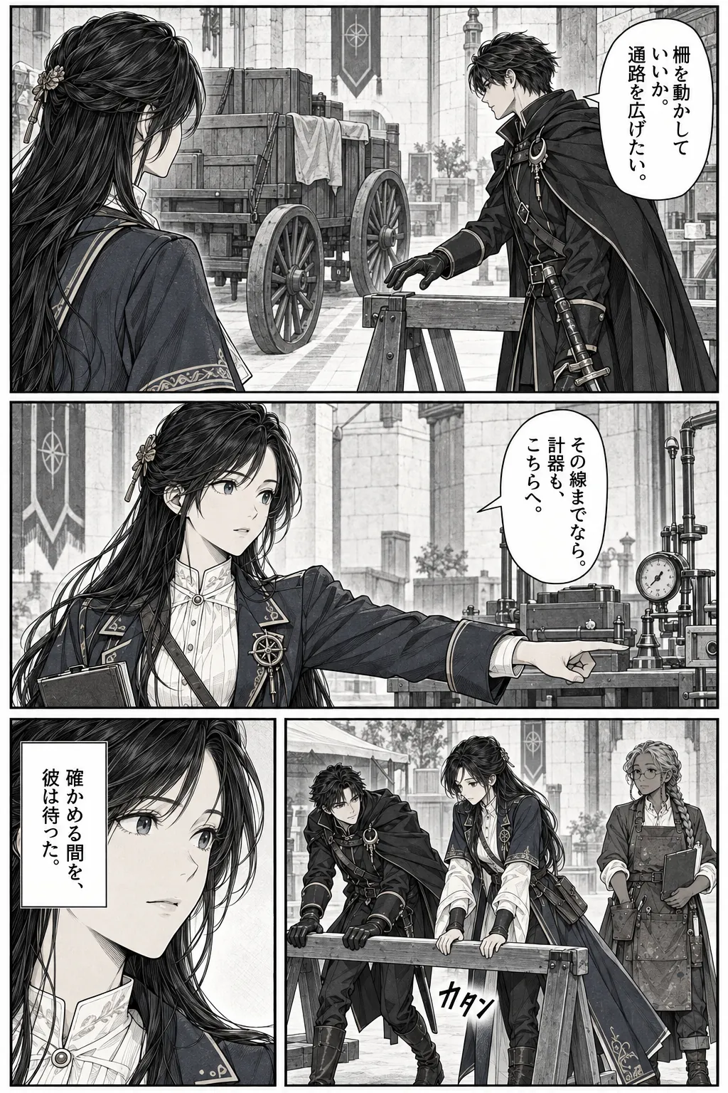 Unexpected encounter in another world, Chapter 9: Without the Palace. Japanese story page 7.
