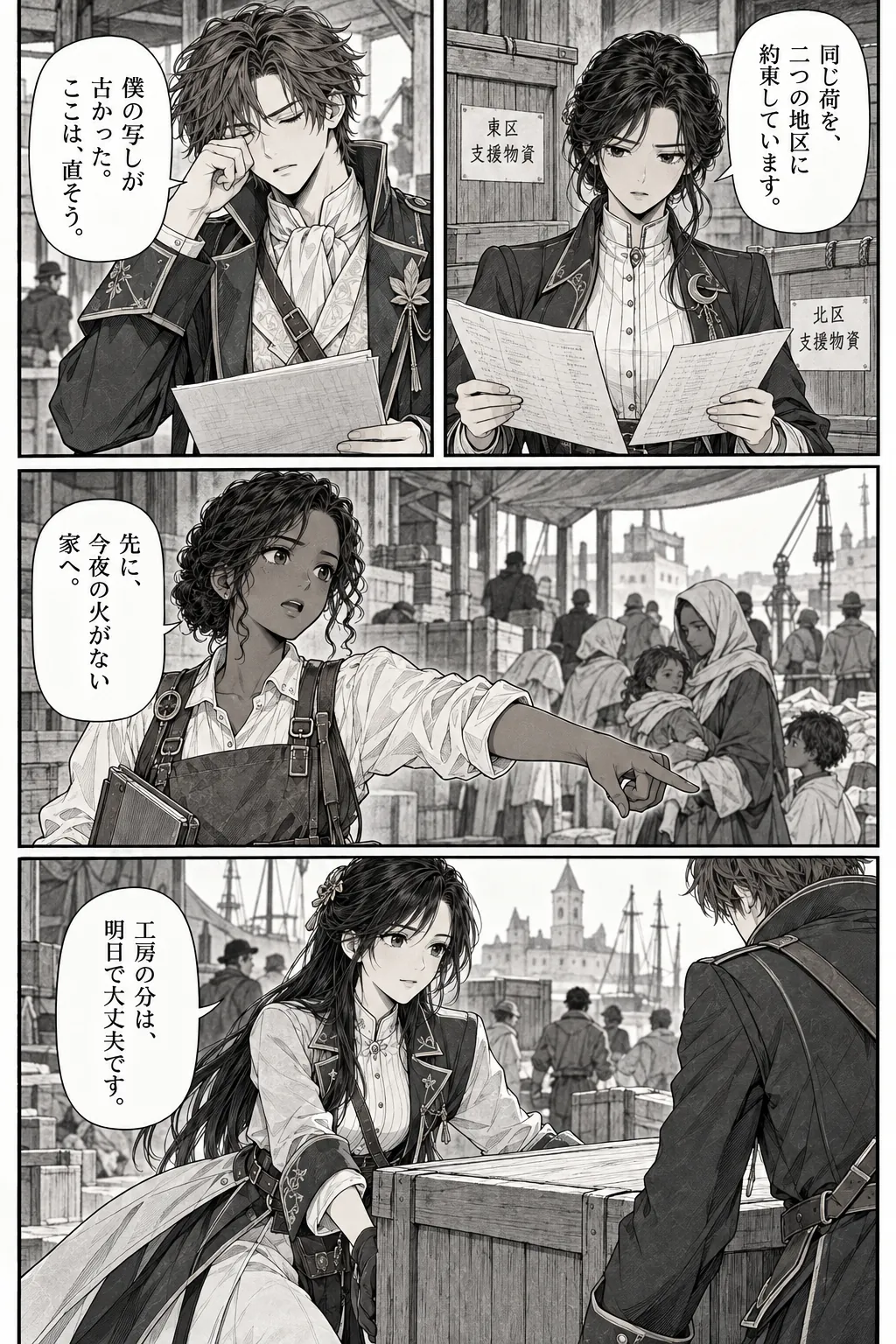 Unexpected encounter in another world, Chapter 9: Without the Palace. Japanese story page 8.