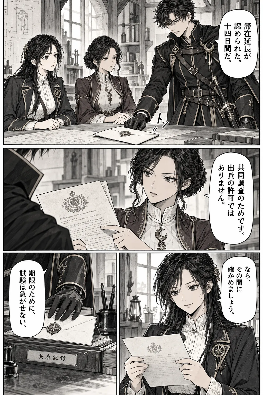 Unexpected encounter in another world, Chapter 9: Without the Palace. Japanese story page 11.
