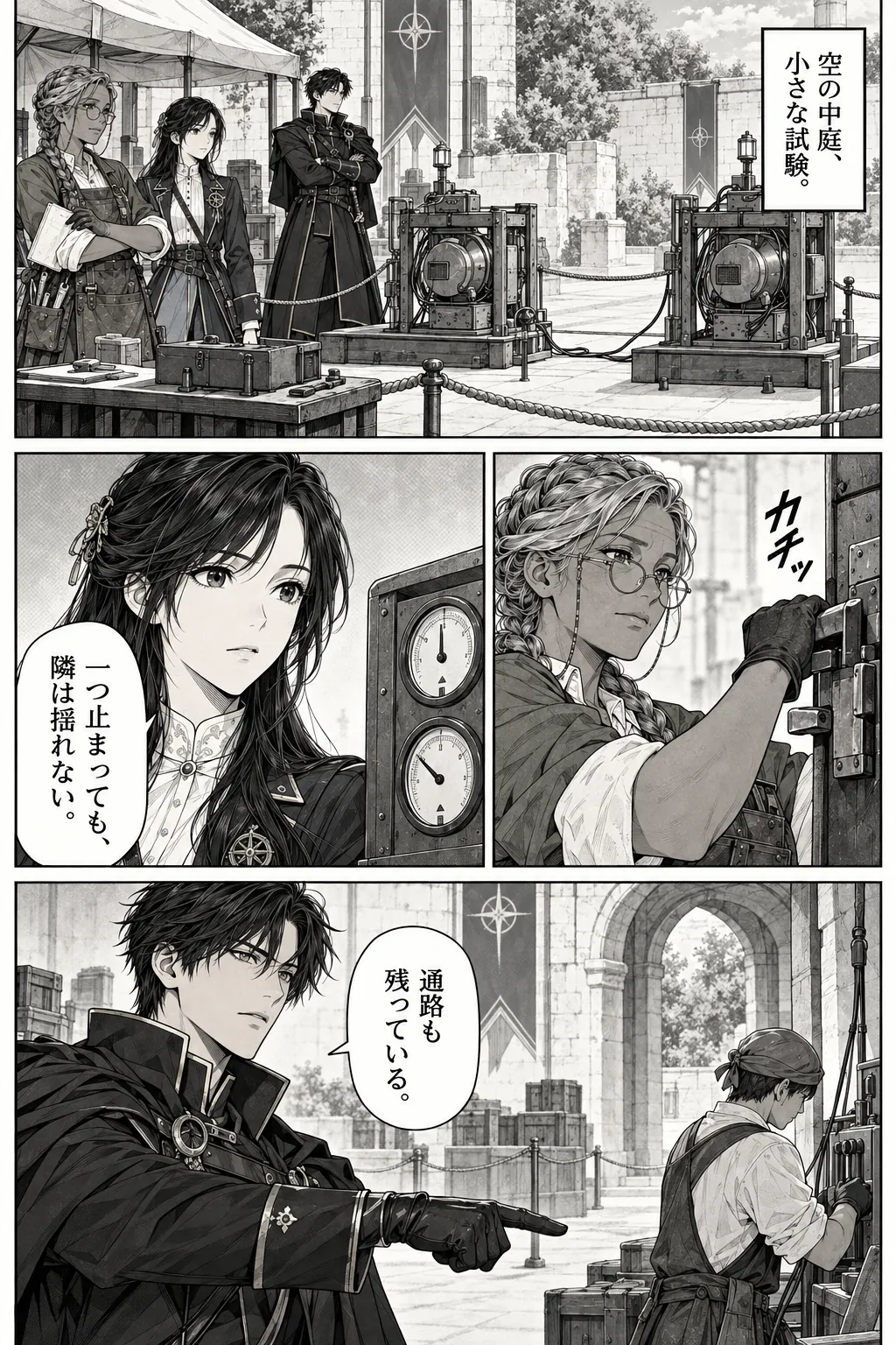 Unexpected encounter in another world, Chapter 9: Without the Palace. Japanese story page 12.