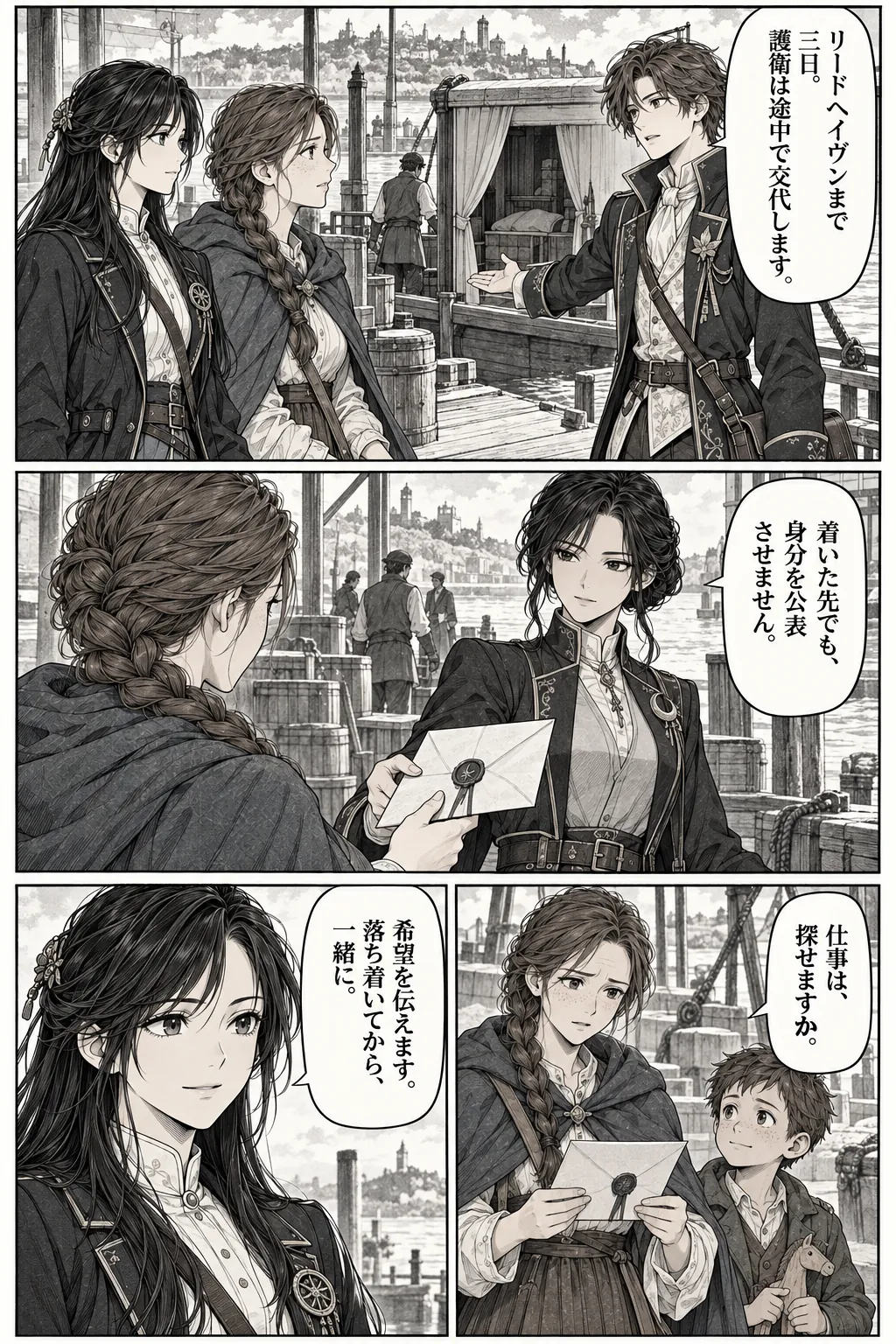 Unexpected encounter in another world, Chapter 10: The Witness and the Ledger. Japanese story page 3.