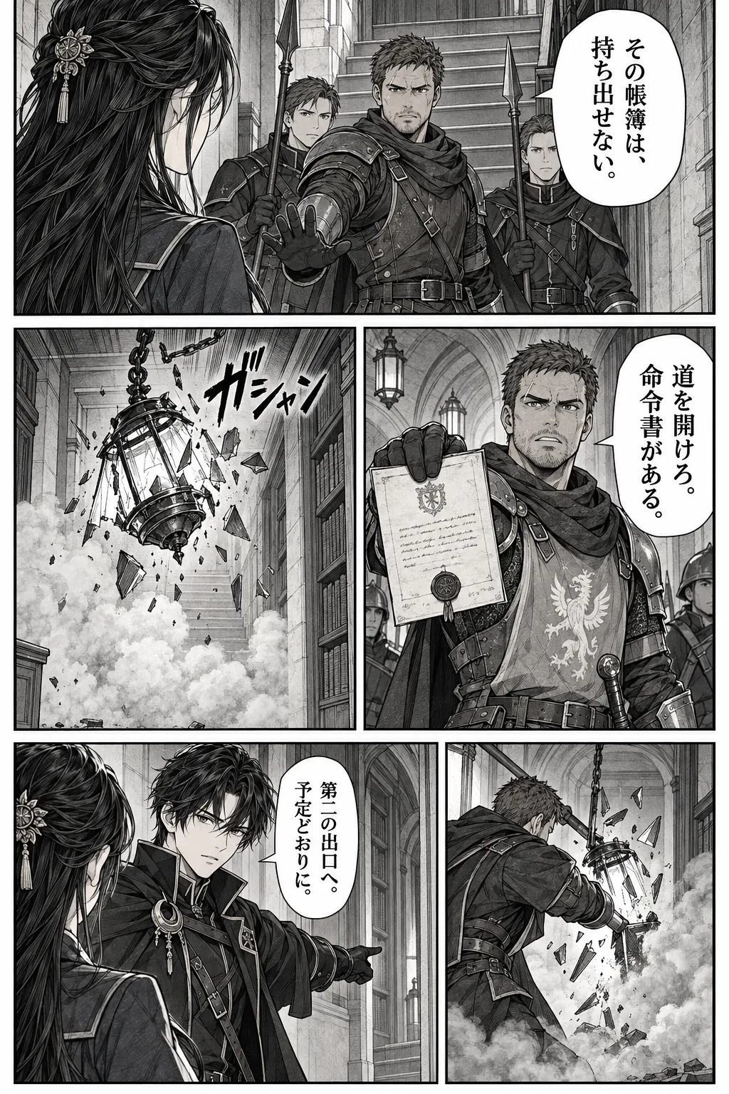 Unexpected encounter in another world, Chapter 10: The Witness and the Ledger. Japanese story page 7.