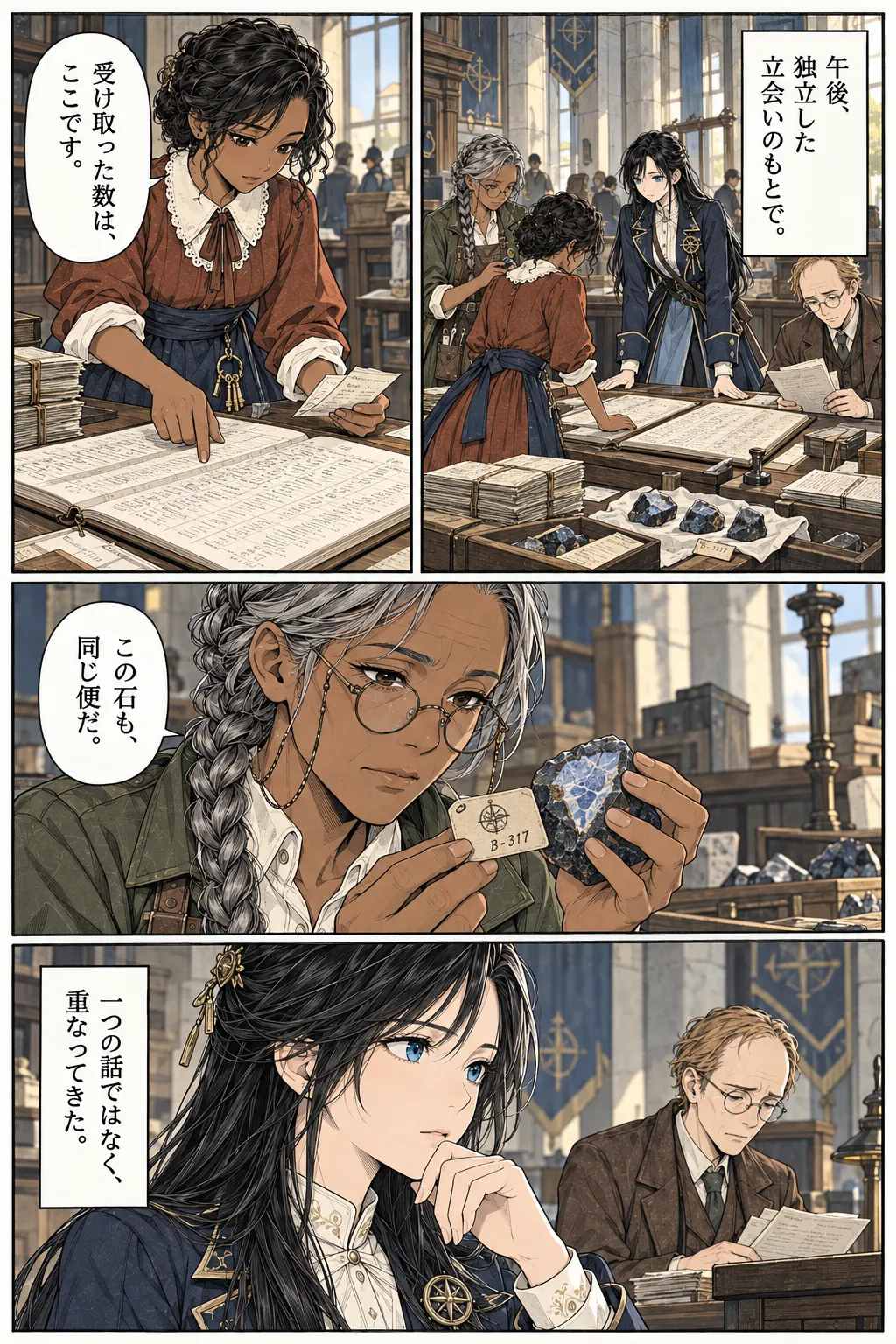 Unexpected encounter in another world, Chapter 10: The Witness and the Ledger. Japanese story page 10.