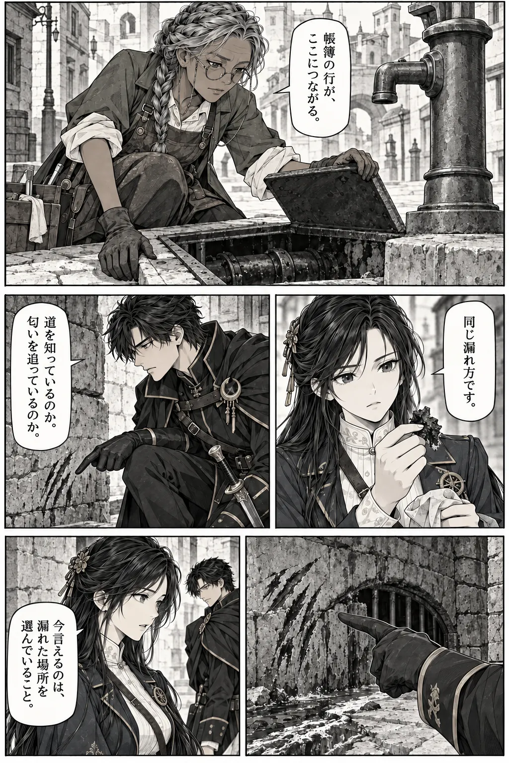 Unexpected encounter in another world, Chapter 10: The Witness and the Ledger. Japanese story page 15.
