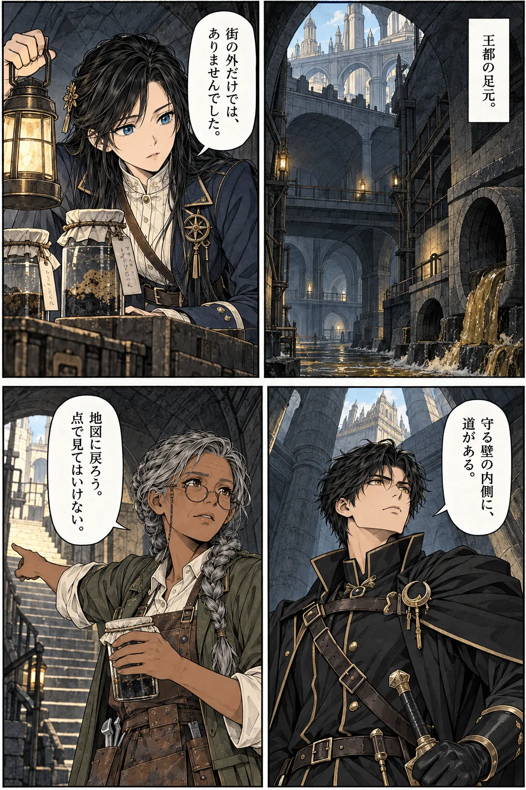 Unexpected encounter in another world, Chapter 10: The Witness and the Ledger. Japanese story page 16.