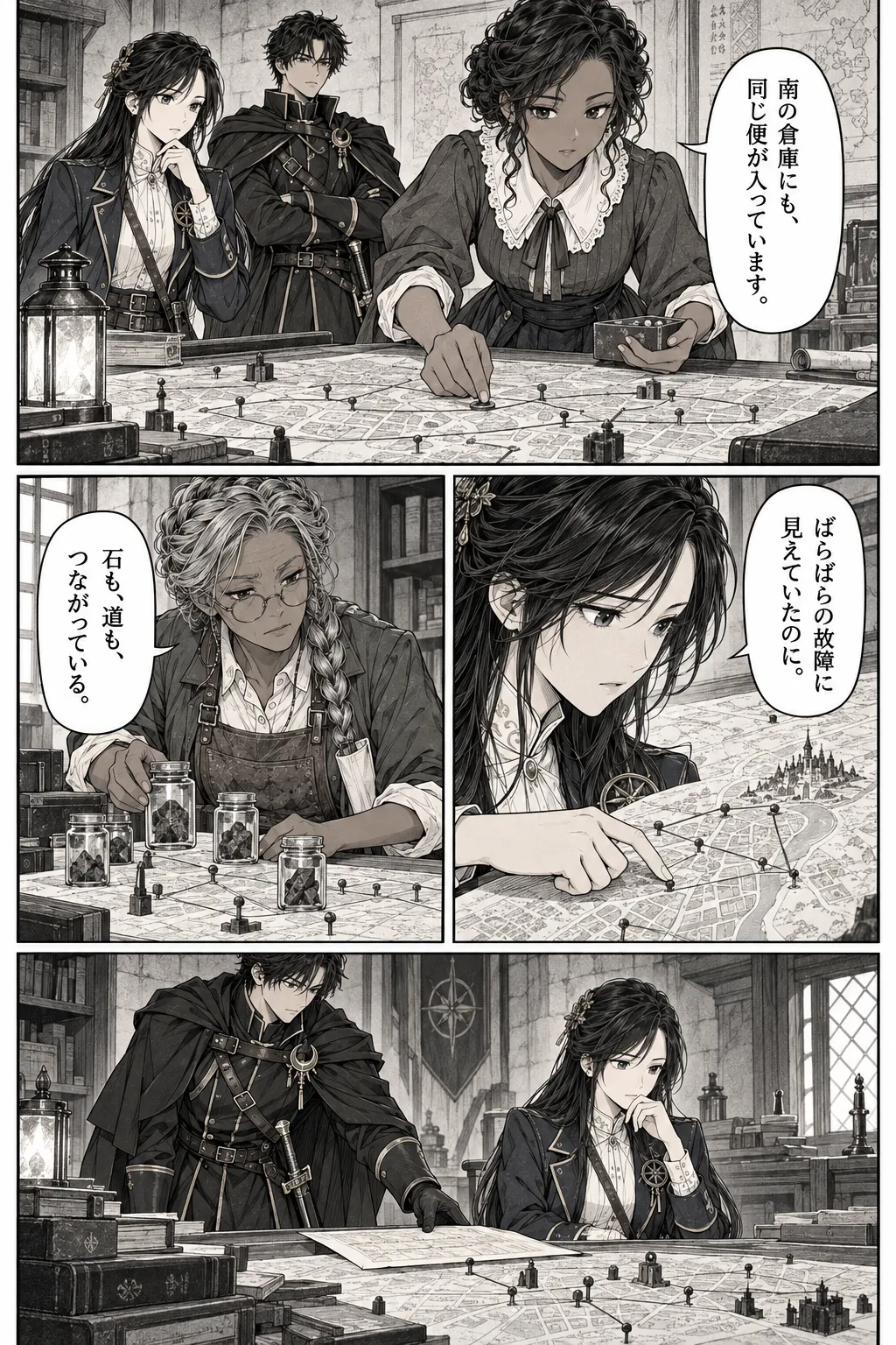Unexpected encounter in another world, Chapter 10: The Witness and the Ledger. Japanese story page 17.