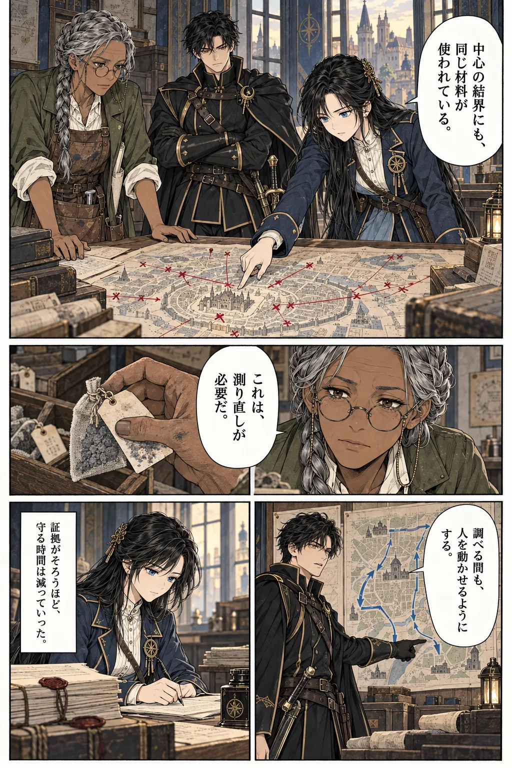 Unexpected encounter in another world, Chapter 10: The Witness and the Ledger. Japanese story page 18.