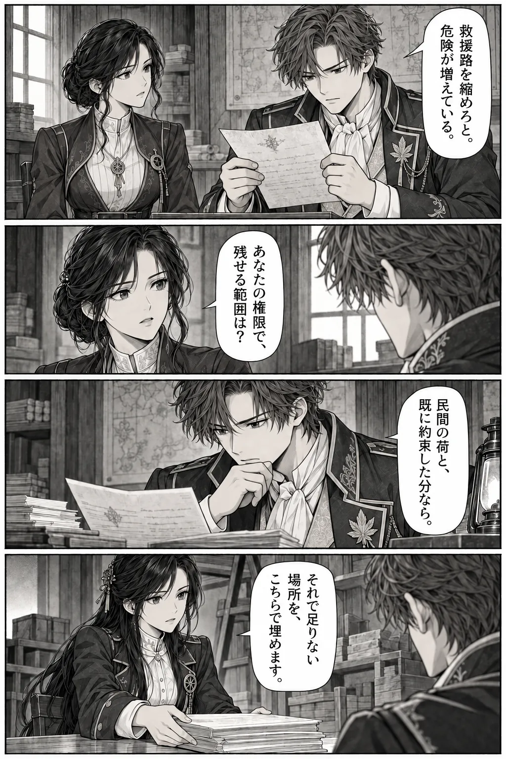 Unexpected encounter in another world, Chapter 11: A Kingdom Looking for an Enemy. Japanese story page 8.