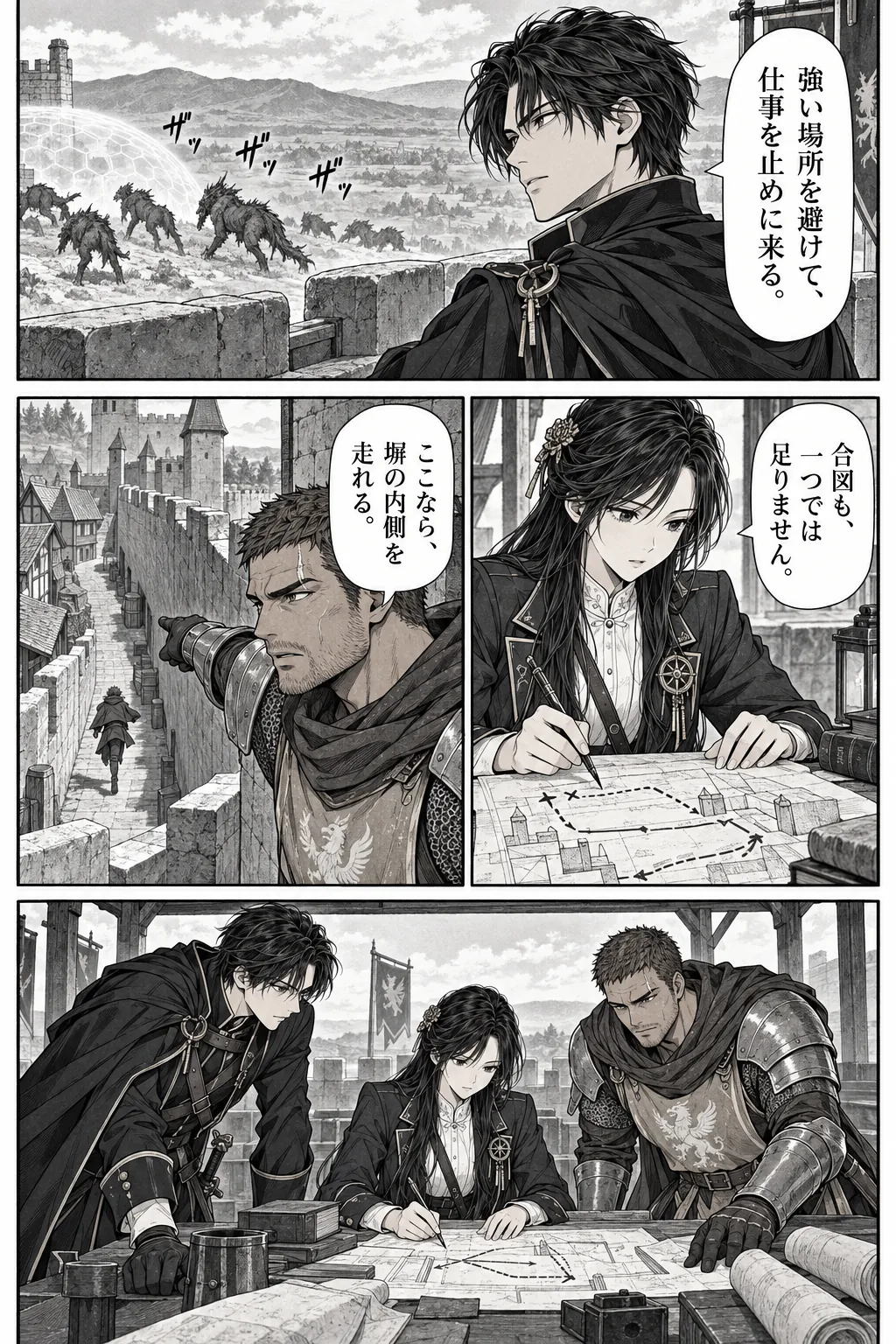 Unexpected encounter in another world, Chapter 11: A Kingdom Looking for an Enemy. Japanese story page 12.