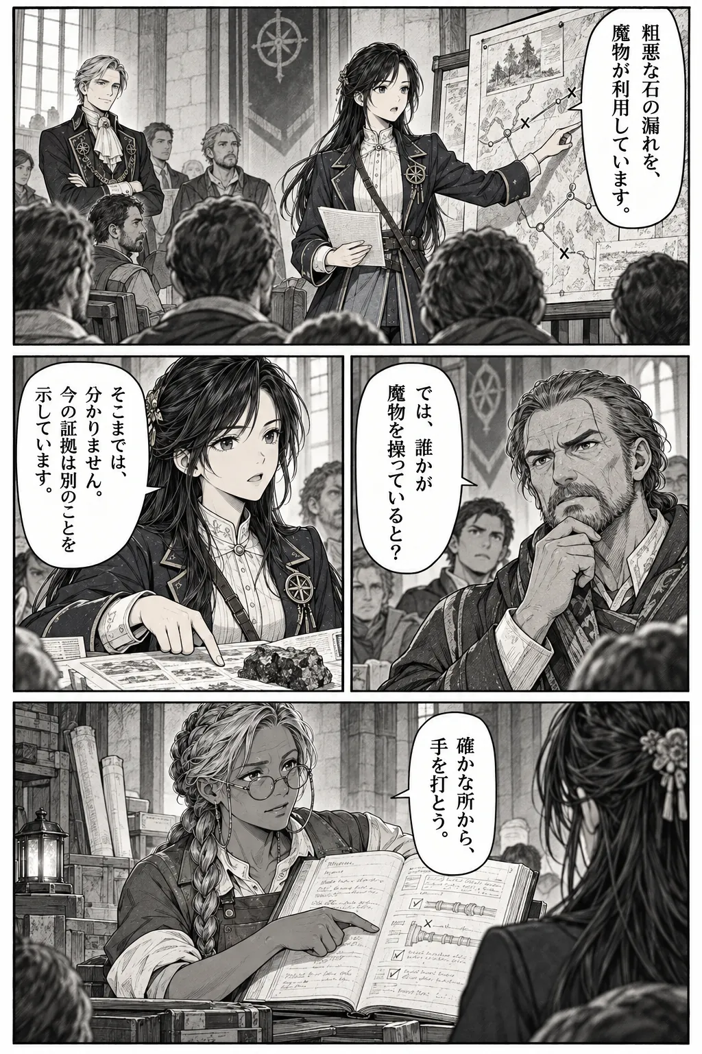 Unexpected encounter in another world, Chapter 11: A Kingdom Looking for an Enemy. Japanese story page 13.