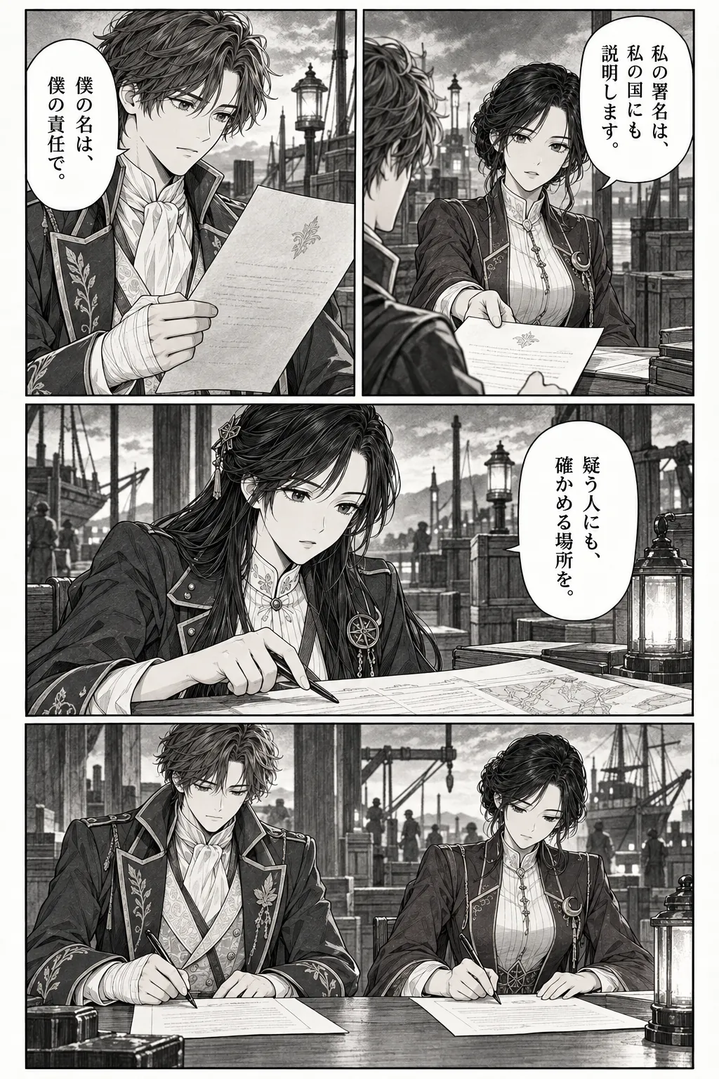 Unexpected encounter in another world, Chapter 11: A Kingdom Looking for an Enemy. Japanese story page 14.