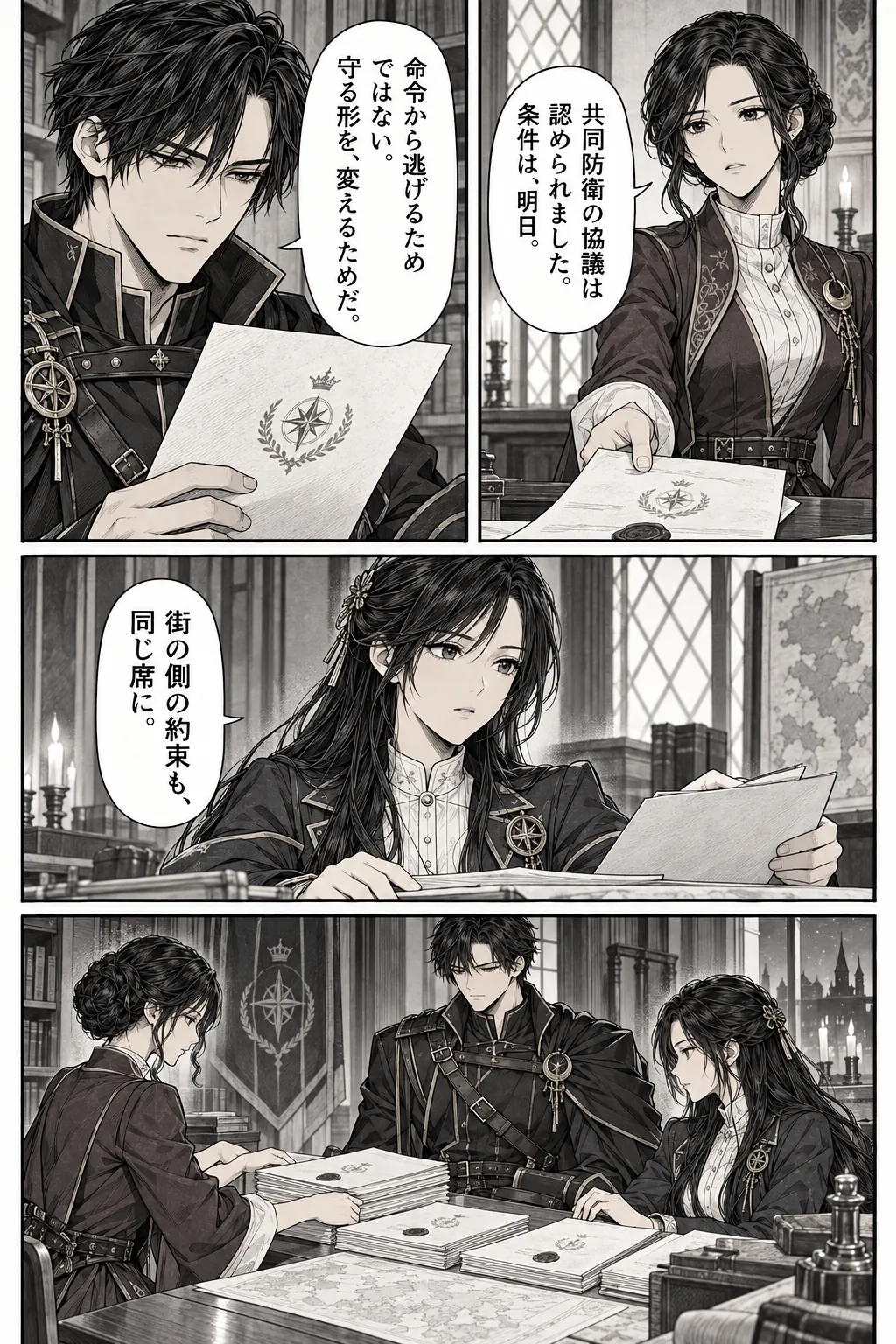 Unexpected encounter in another world, Chapter 11: A Kingdom Looking for an Enemy. Japanese story page 18.
