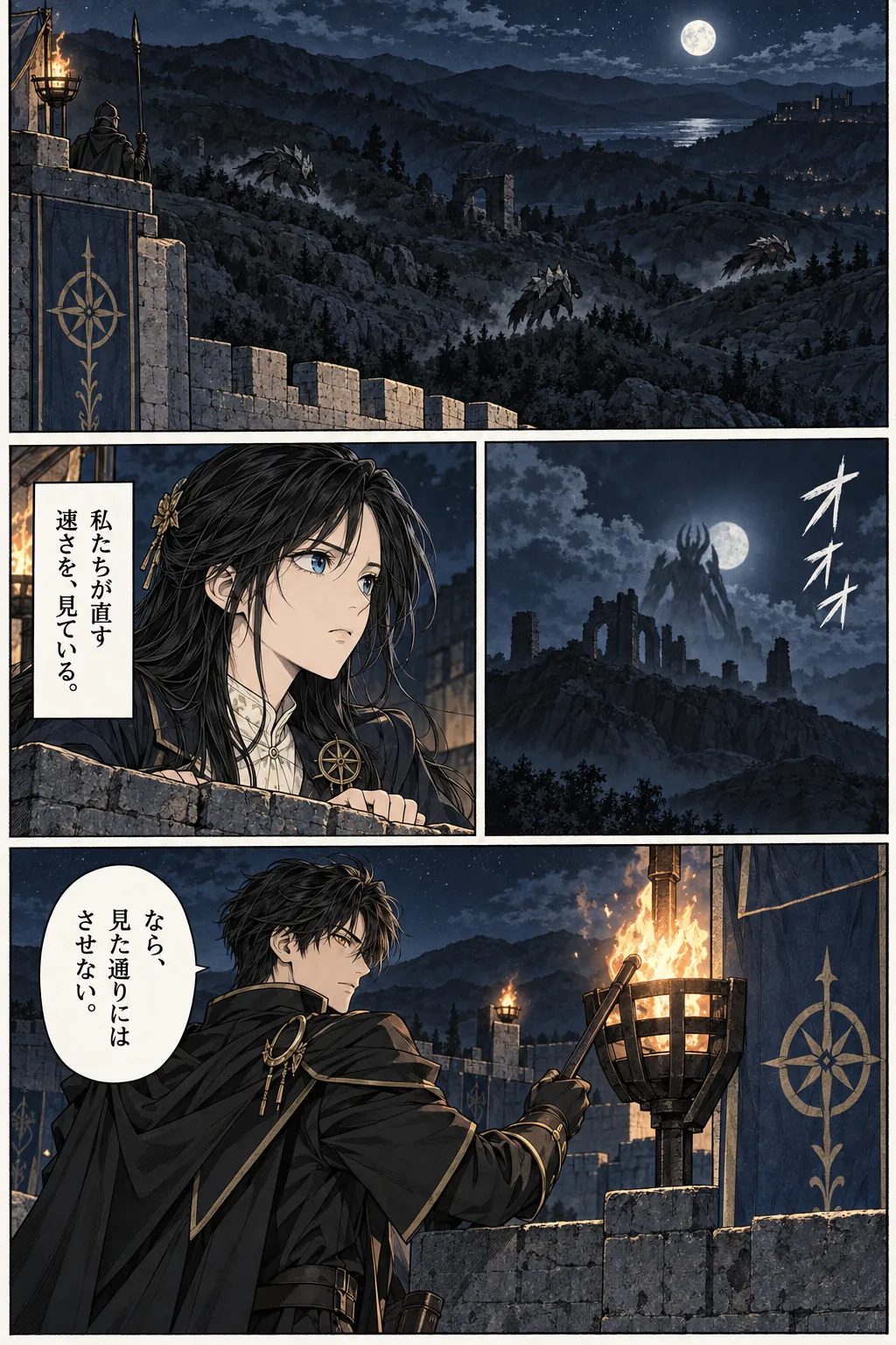 Unexpected encounter in another world, Chapter 11: A Kingdom Looking for an Enemy. Japanese story page 20.