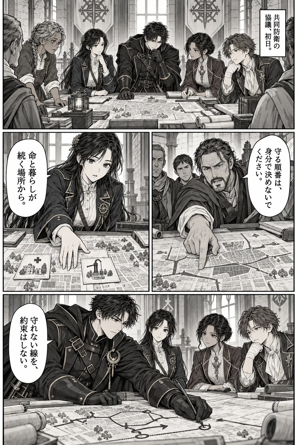 Unexpected encounter in another world, Chapter 12: Terms of Trust. Japanese story page 1.